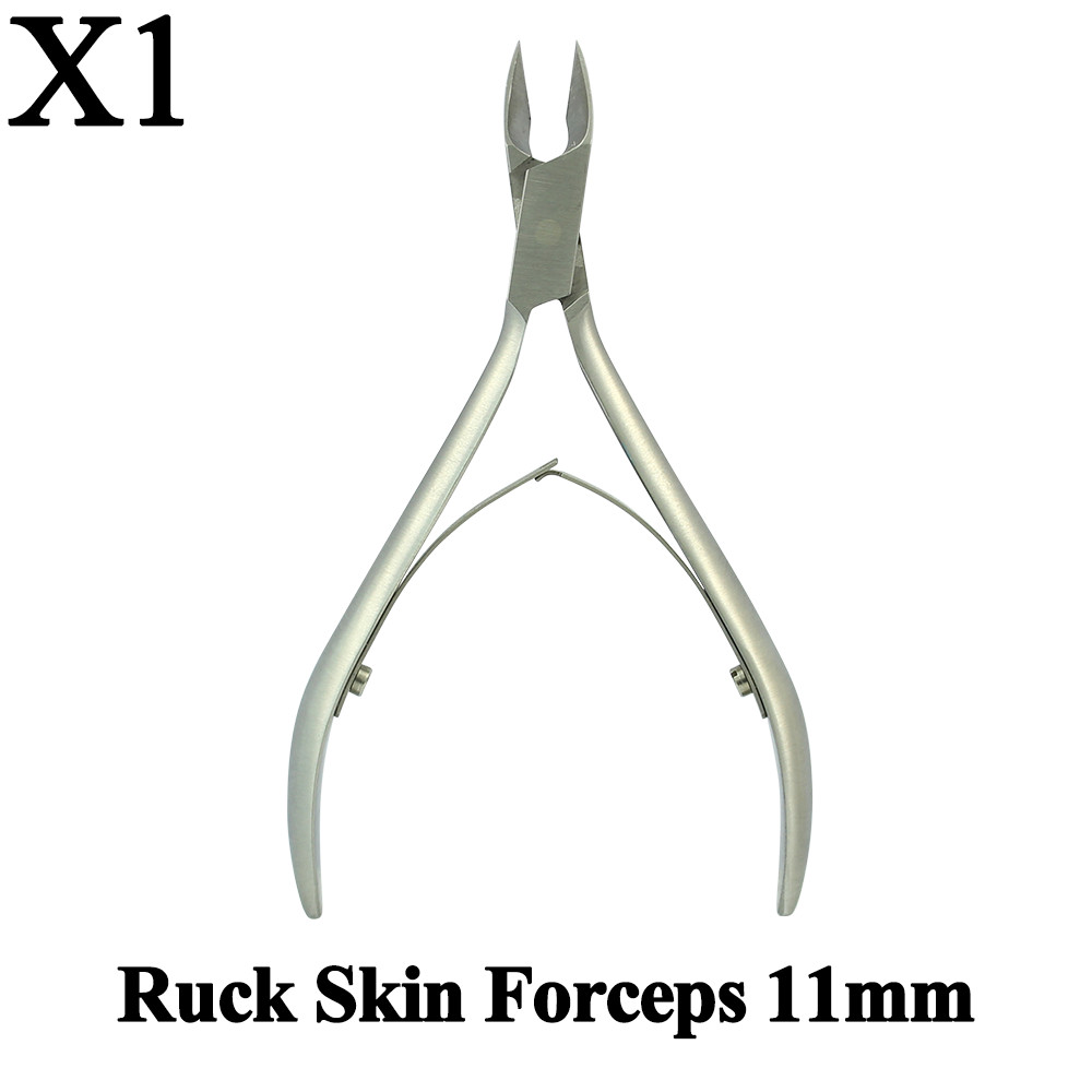Ruck Skin Forceps 11mm Nails Professional Manicure Pedicure Cutter SS Tools