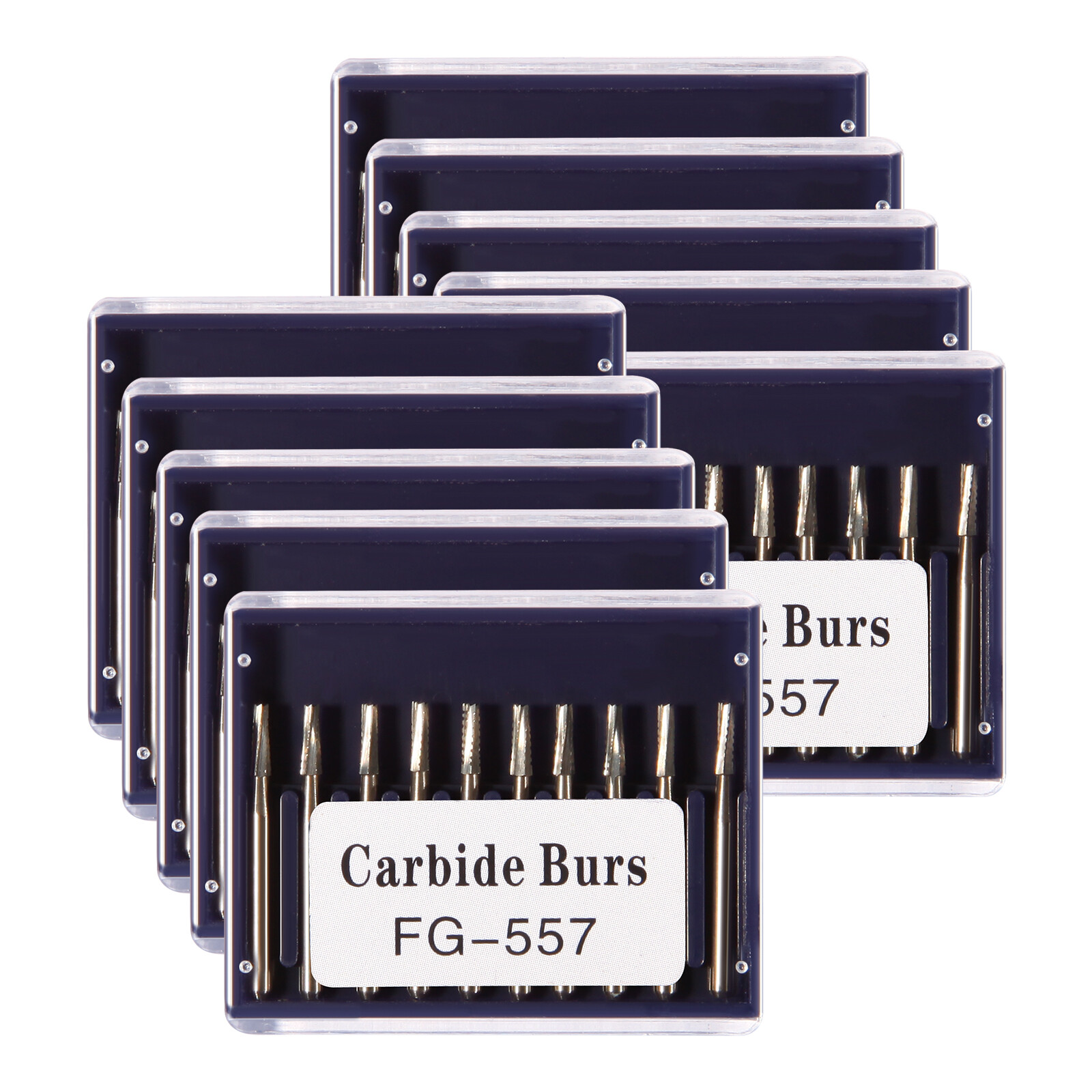 USA Dental Midwest FG #557 Clinic Length Cross Cut Carbide Burs 100/Pk（19mm）