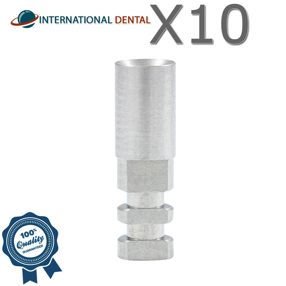 10 Dental Fixture Analog For Standard Platform Abutment Dentist Lab Replica