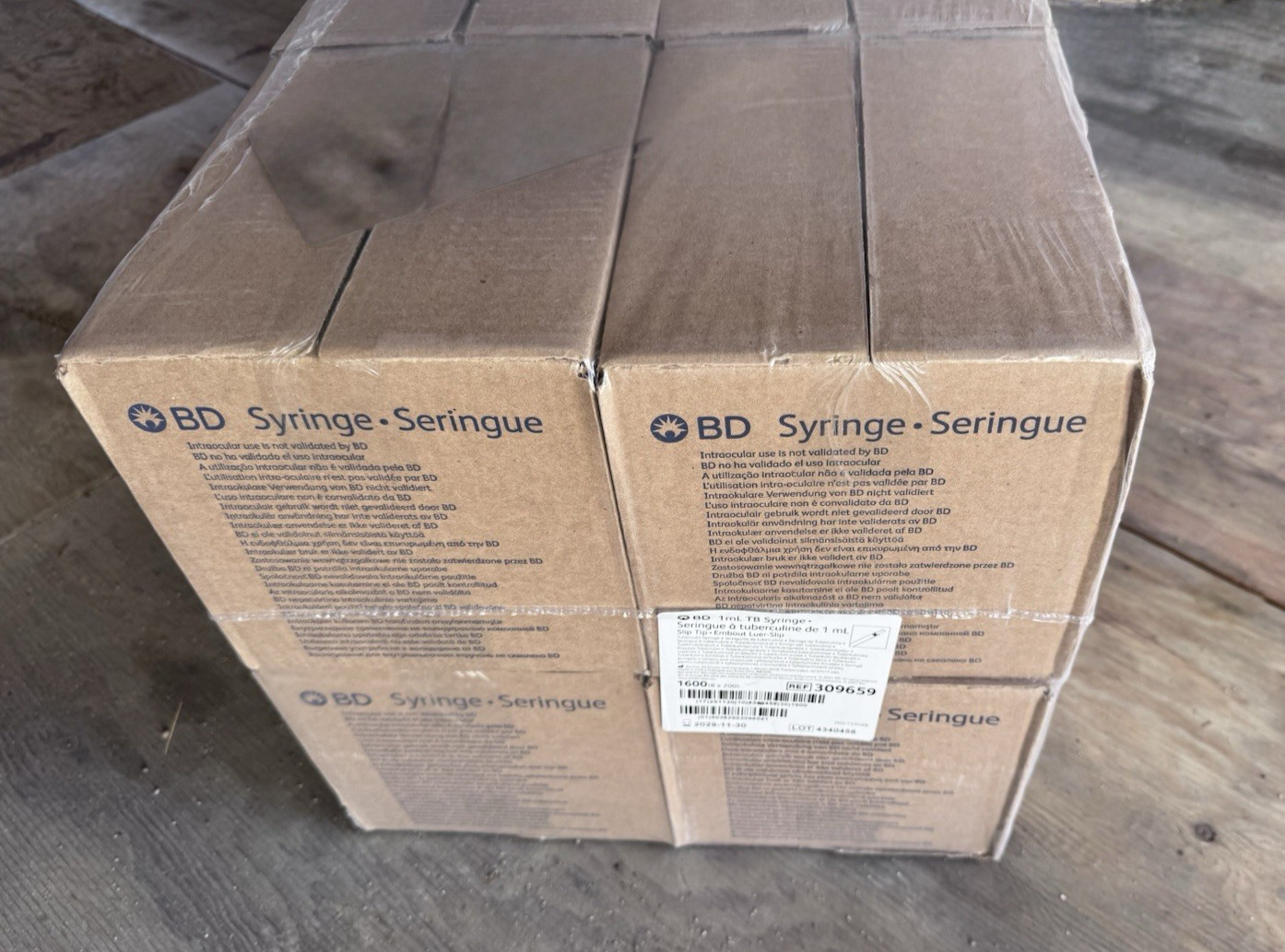 8 Boxes Syringe 1 mL Capacity – 200/ Box total 1,600 single Syringe pieces