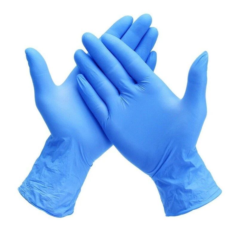 House Brand Nitrile Glove: Medium, 100/Bx. Non-Sterile, Powder-Free