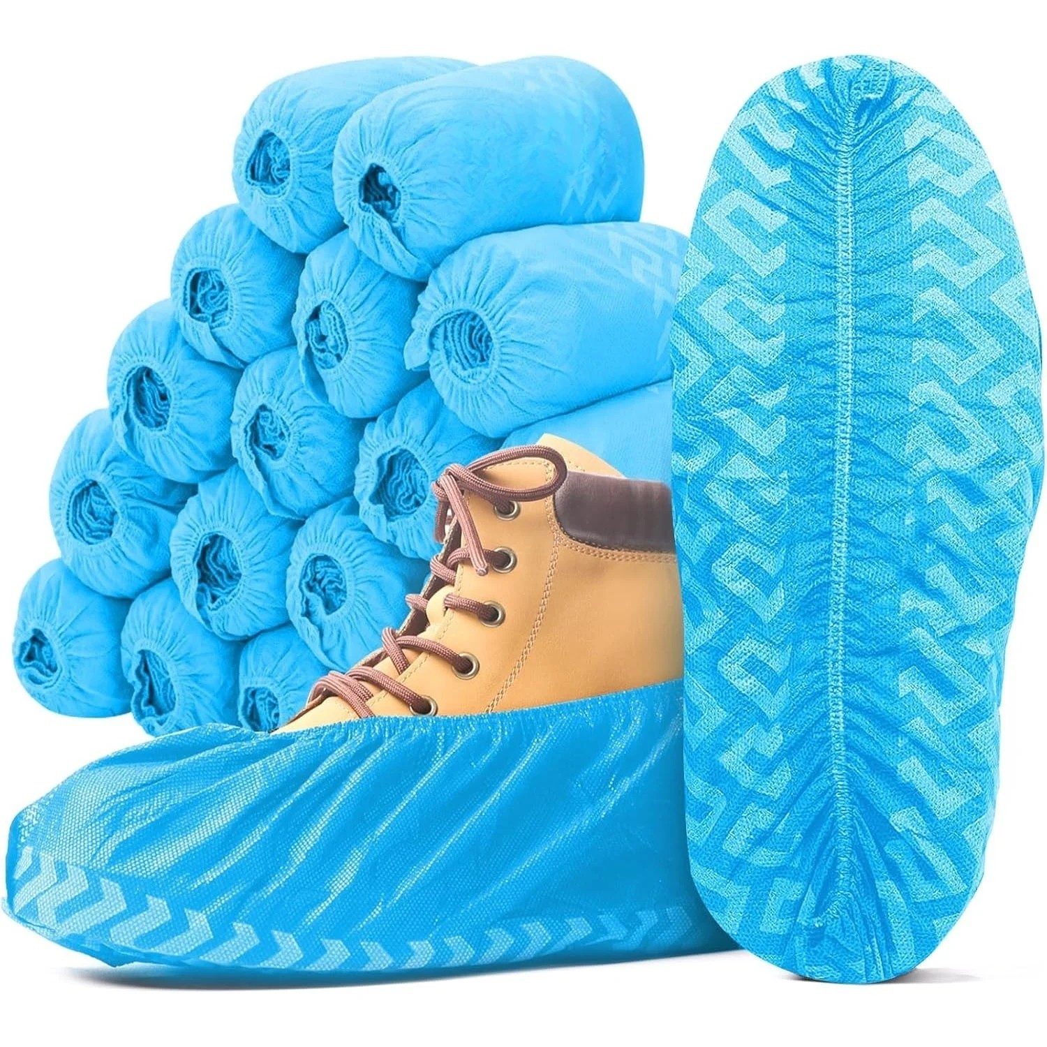 Disposable Shoe Covers 100PCS Non Slip Indoor Outdoor Boot Protectors