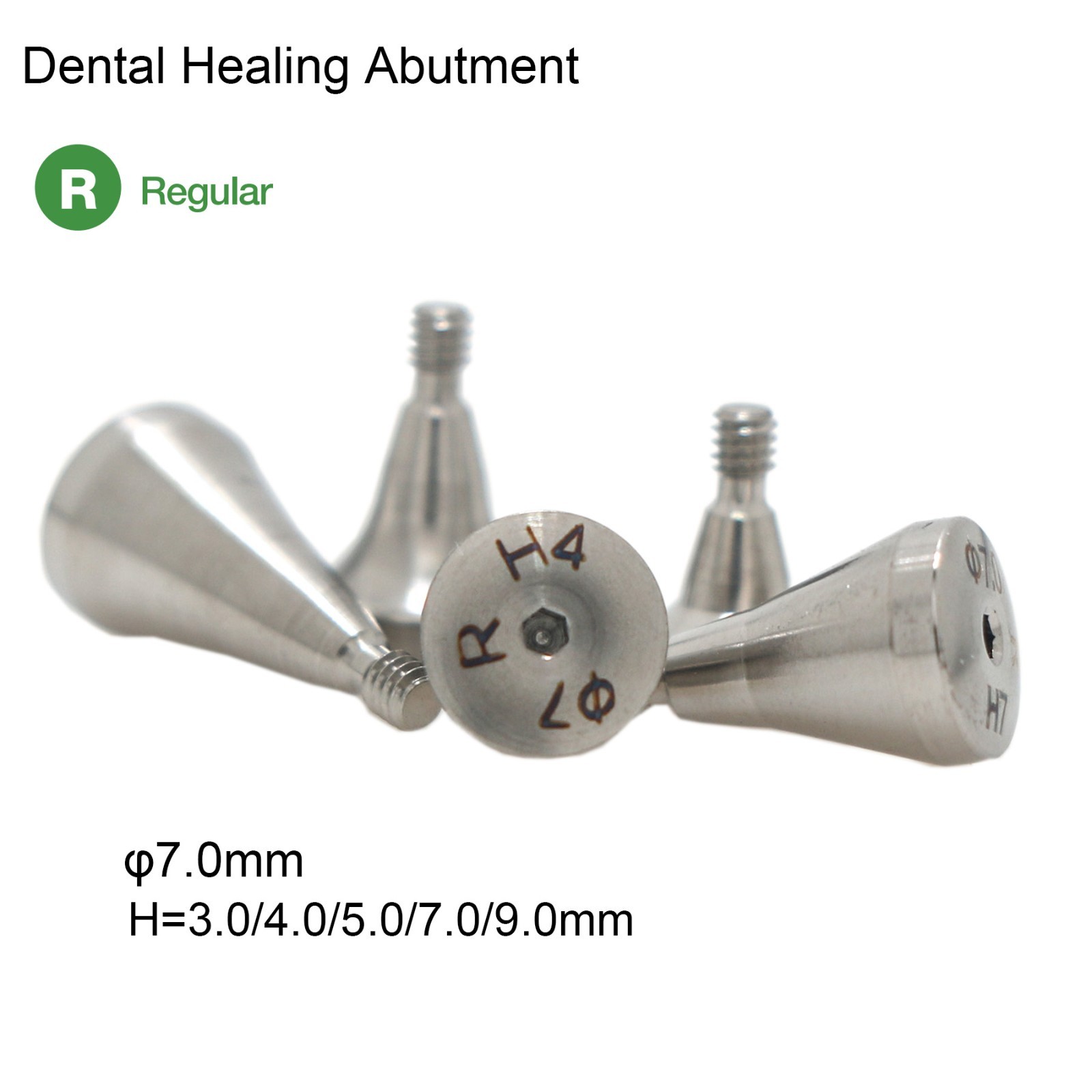 US Dental Healing Abutment Cap Cover Screw Fits DIO UF II Regular Hex Implants