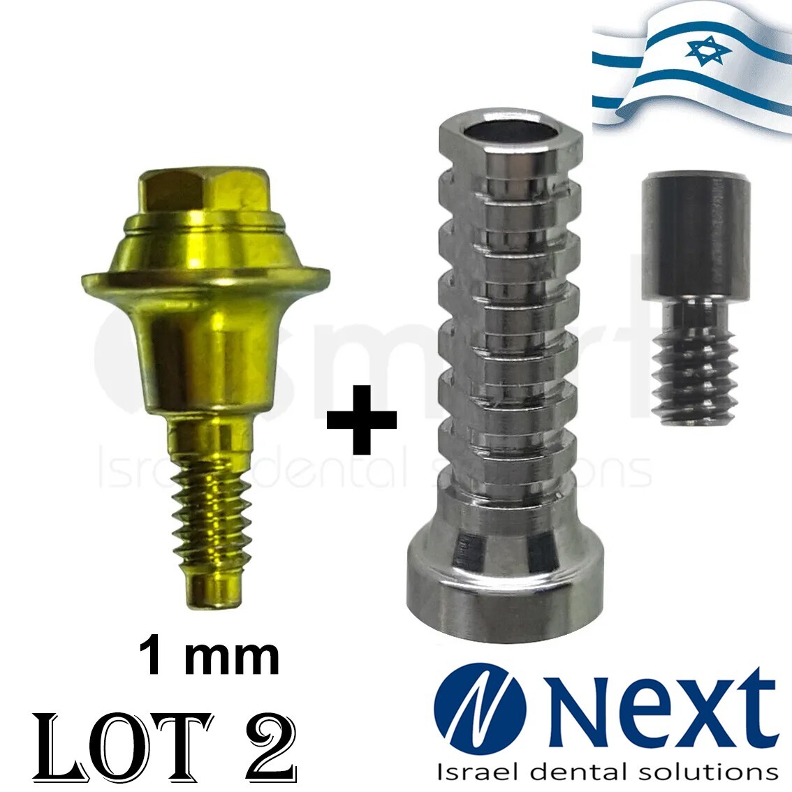 LOTx2 MIS conical V3 C1 NP Fit Multi Unit Plastic titanium 1mm