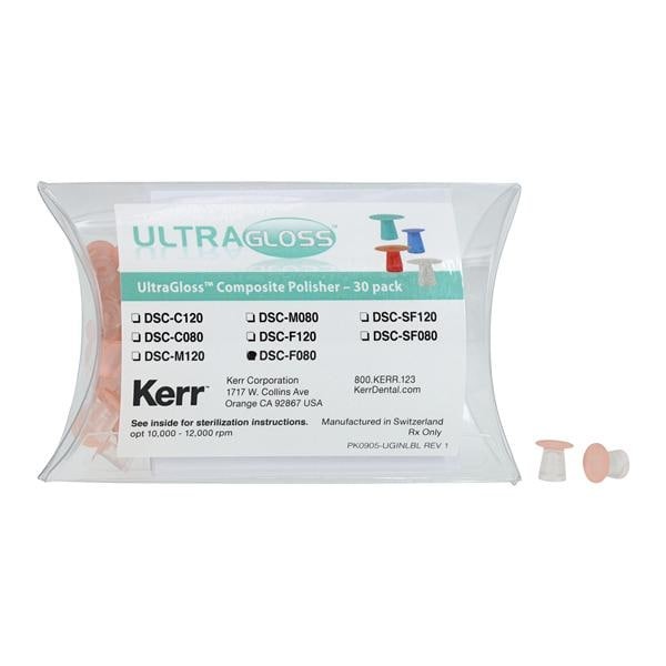 Axis Dental DSC-F080 UltraGloss Composite Polishers Small Fine Double Sided 30pk