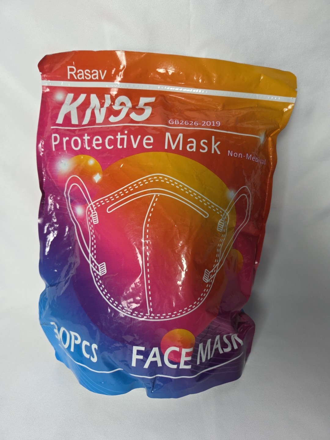 30 pack KN95 GB2626 Protective Face Masks Sealed