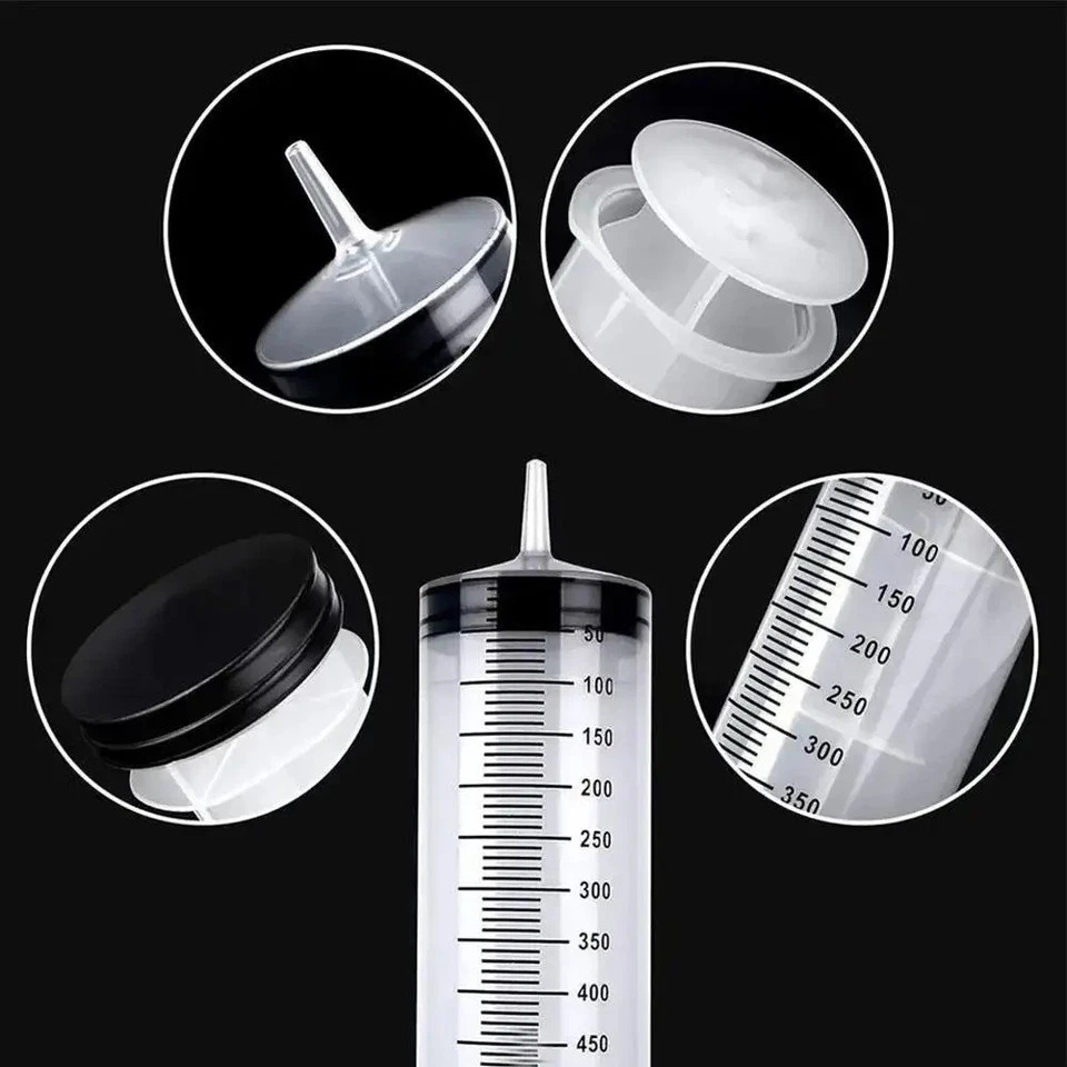 Large Capacity Reusable Syringe Needle Barrel Oil Pump with Scale