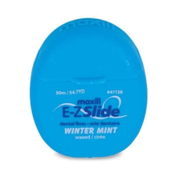E-Z Slide Waxed Dental Floss,Winter Mint Flavor,54yd/Dispenser,144 Dispensers/Bx