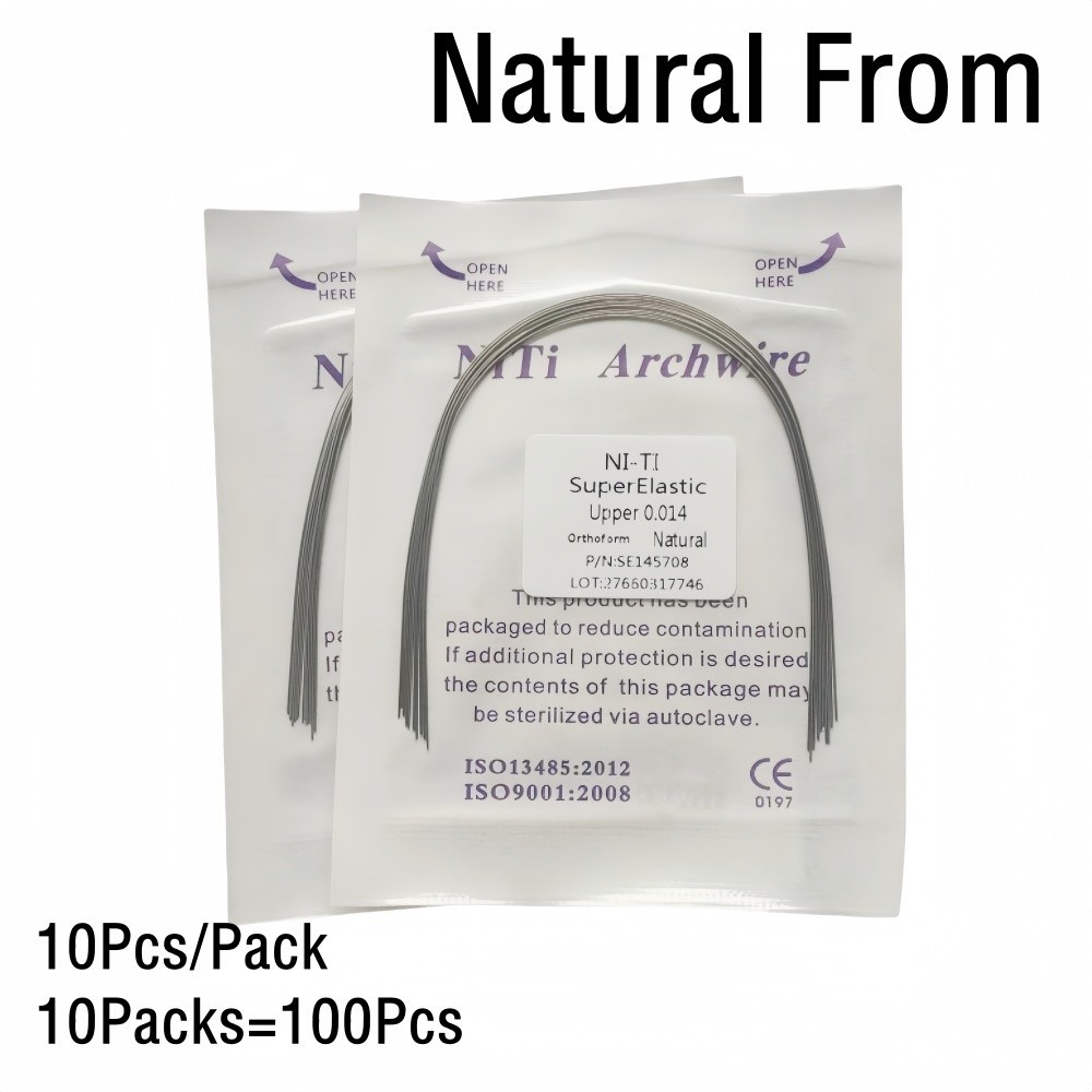 Dental Orthodontic Arch Wire Super Elastic NITI Natural Form Round Rectangular
