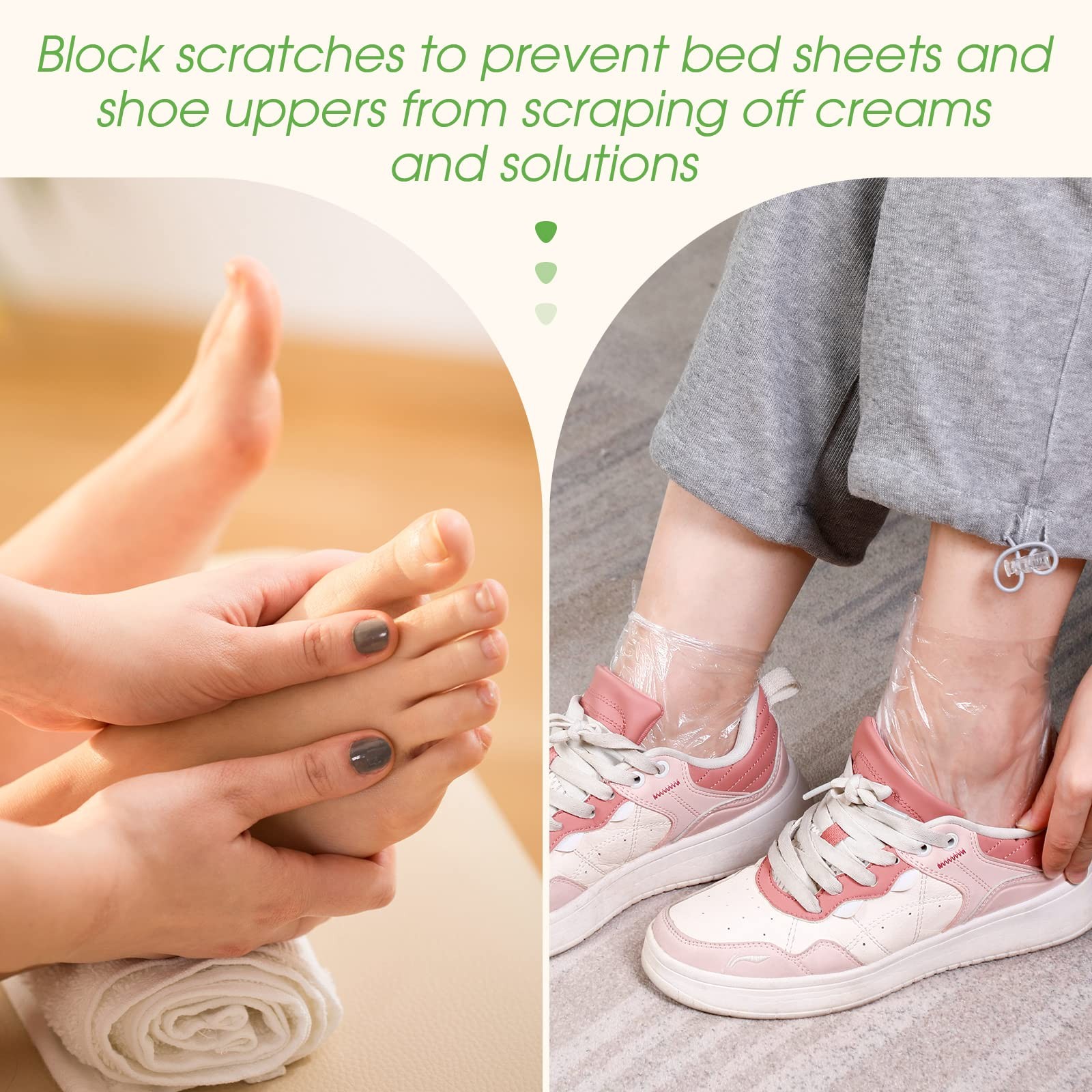 Dansib 1500 Pcs Disposable Plastic Foot Covers for Feet One Size Fits Most