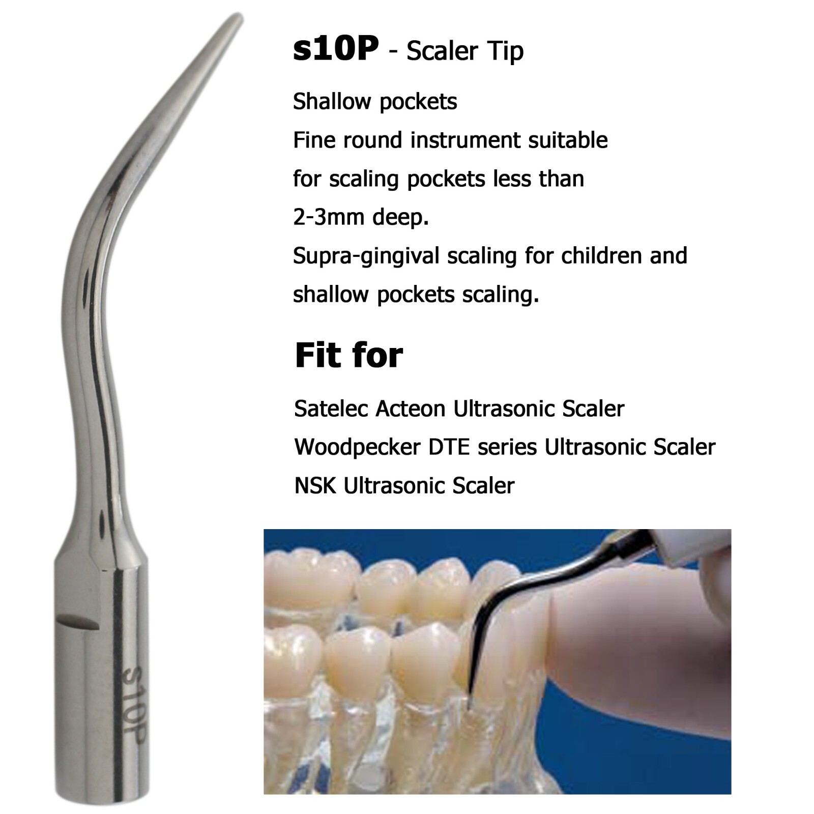 Dental ACTEON Piezotome 2 Cube Ultrasonic Surgery Tips Satelec Piezo Scaler Tips