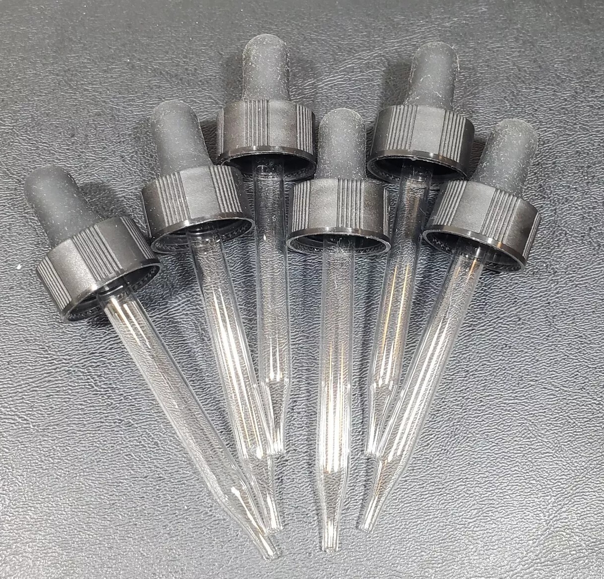 6pc Glass Droppers Essential Oils Tincture Eye Pipettes Yeskar