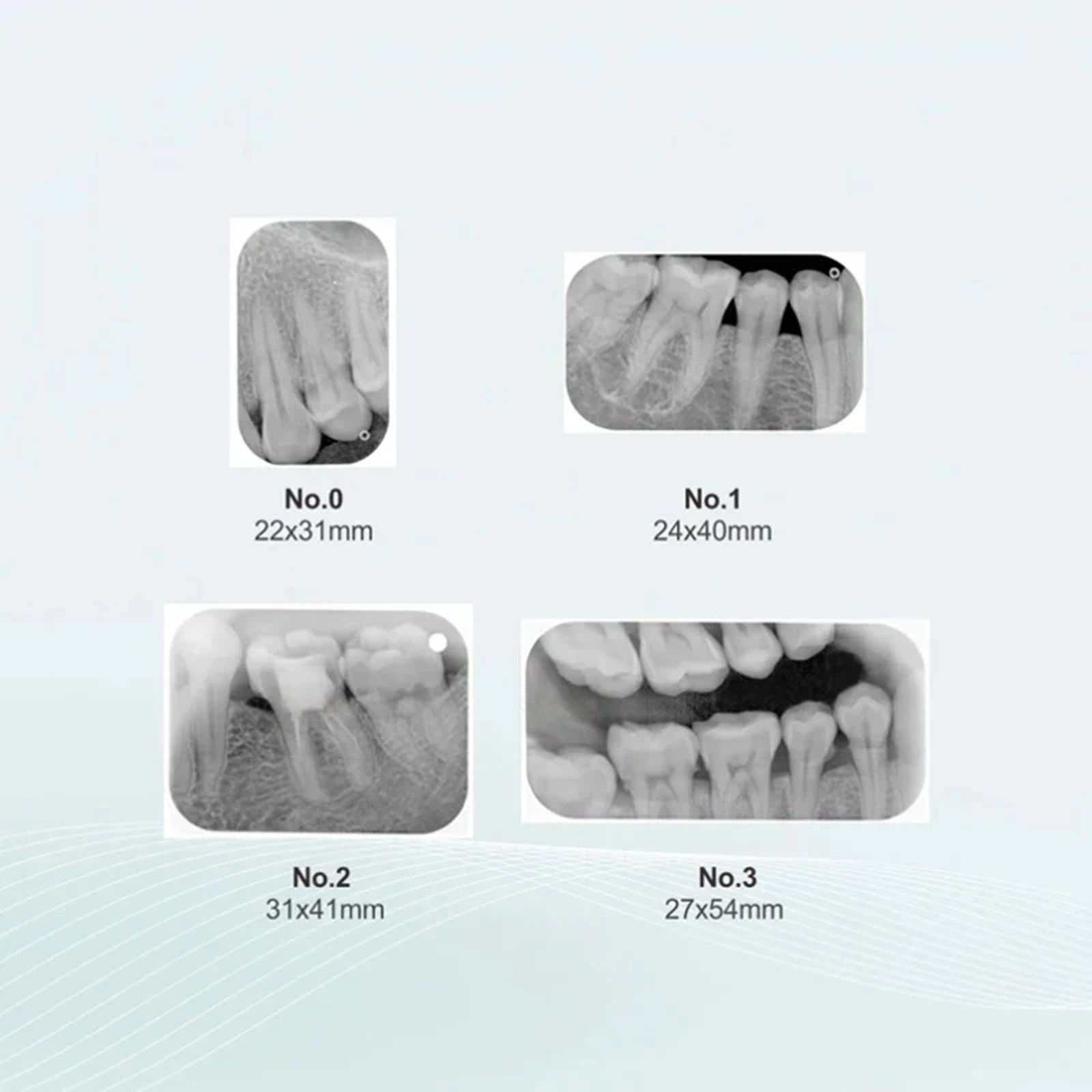 Dental X-ray Phosphor Storage Plates Size 0,1,2 Phosphor Plates Digital Imaging