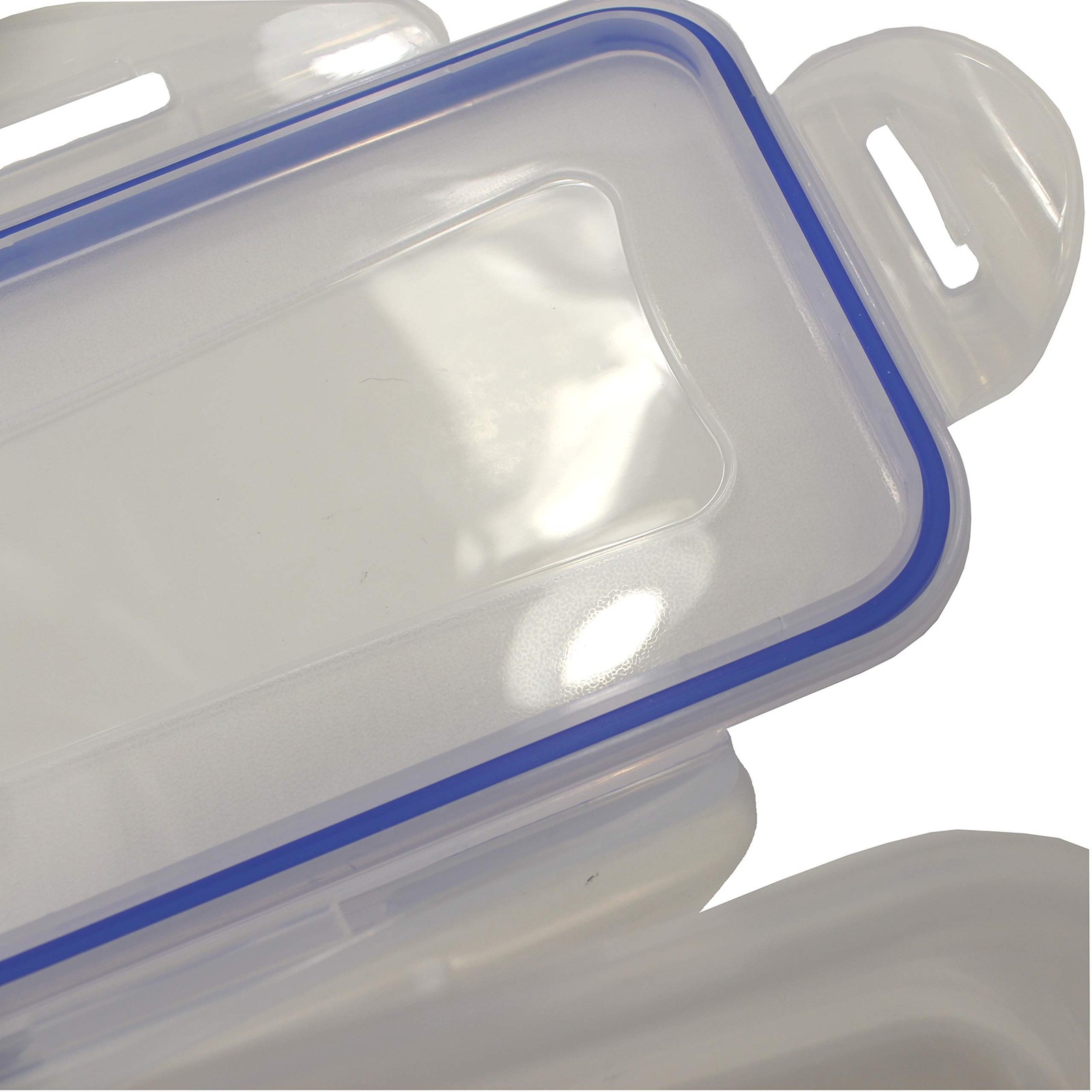 BullCharged Plastic Container Storage Case for 200 Count (Pack of 1), clear