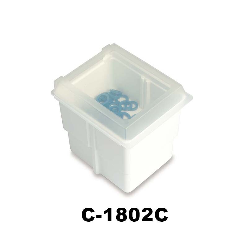 Storage Organizer With Clear /White Lid (4 Pack) for Dental