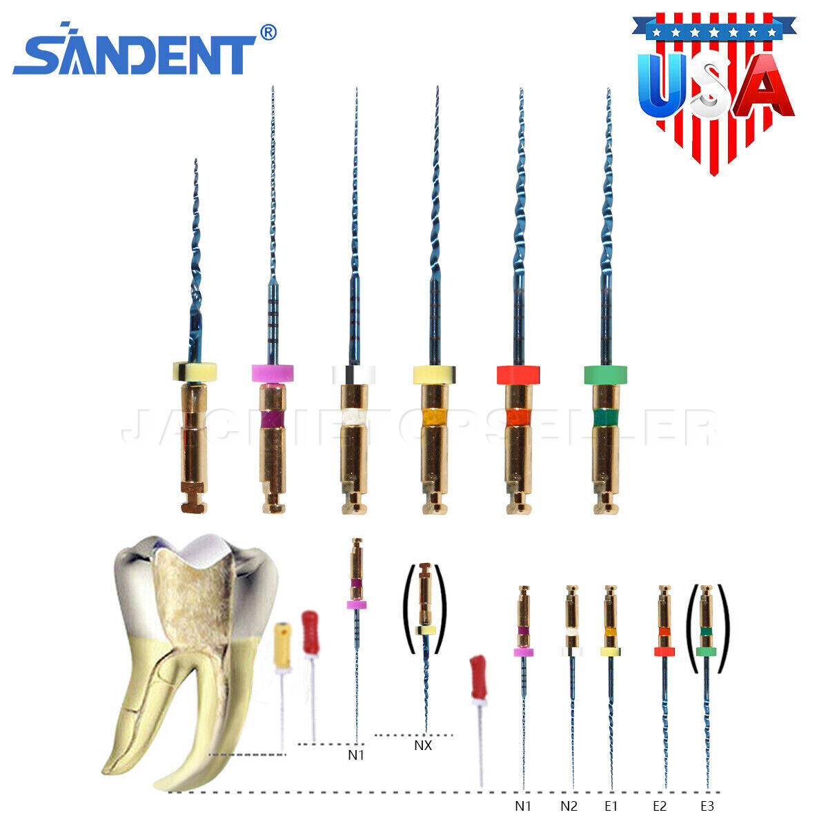 FDA Dental Universal Endo Niti Files Rotary Files for Engine Use ROOT CANAL 25mm