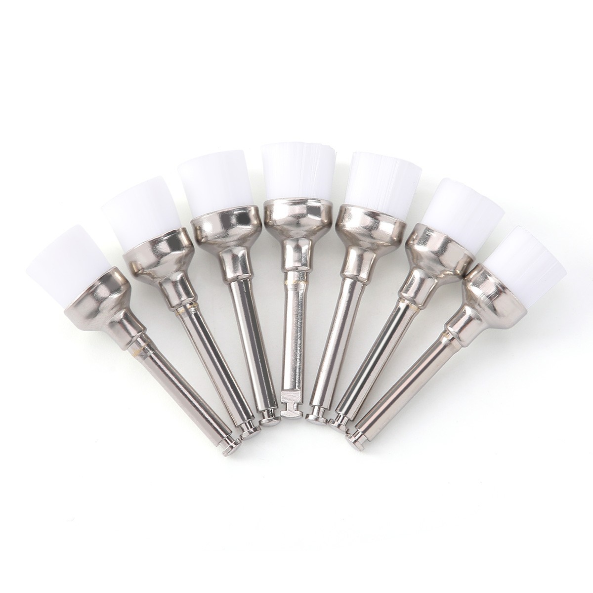 100pcs Dental Lab Nylon Latch Small Flat Polishing Polisher Prophylaxis Colorful