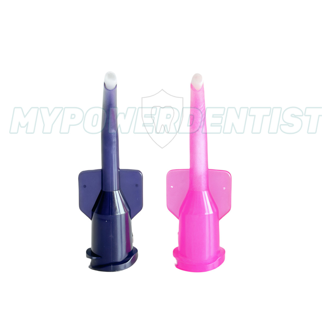 Dental Screw Brush Tips Delivery Liner Appliator Brush Tips Pink/Blue