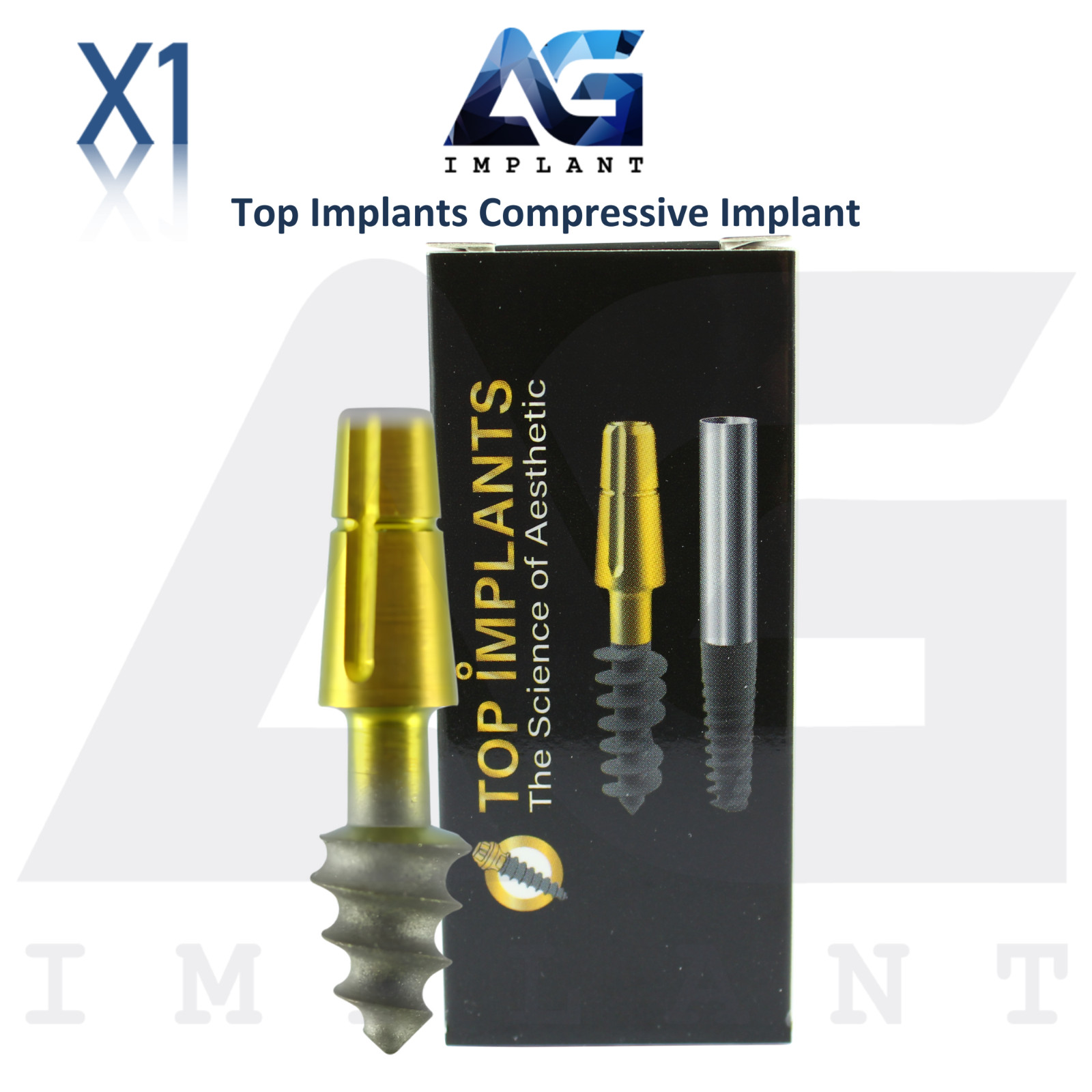 Titanium Compressive Monoblock Dental Fixtures SLA Surface One Piece Dentistry