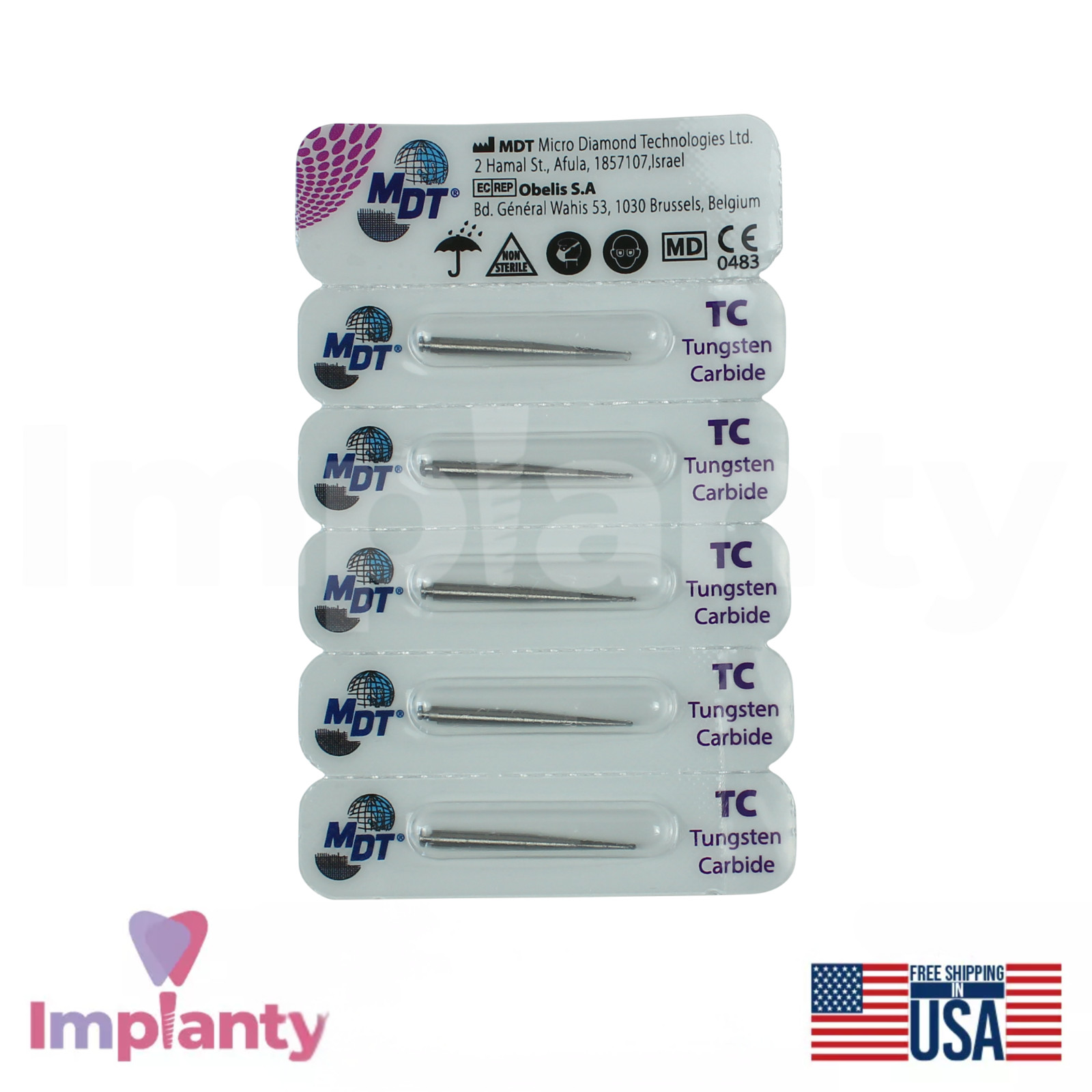 MDT Round RA Dental Procedure Carbide Burs Removal of Decayed Tooth Material