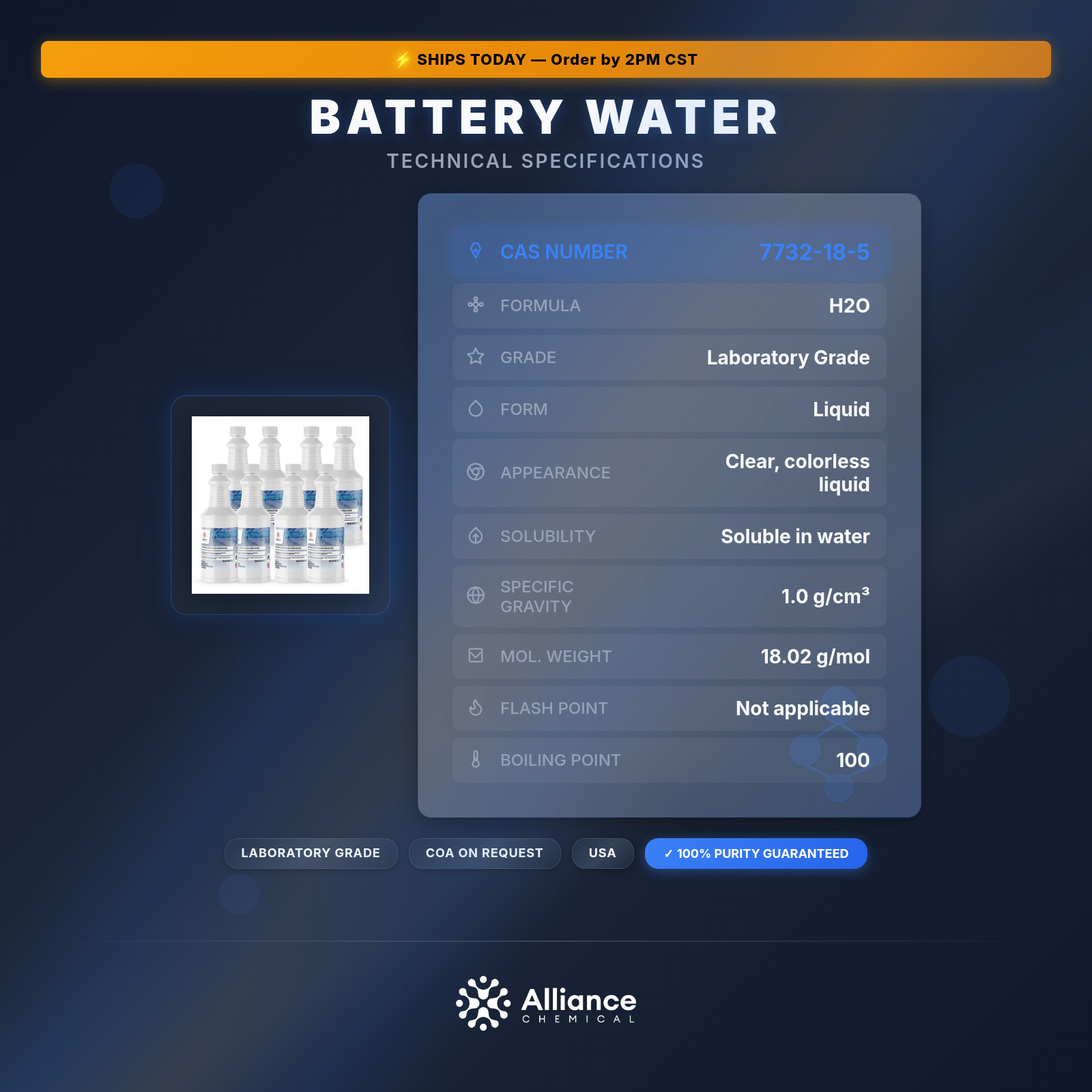 Battery Water – 8 Quarts