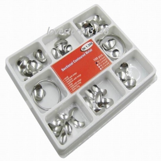 Dental Contoured Matrices Matrix Full Matrix Kit 35μm Hard No.1.398 + 2 Rings