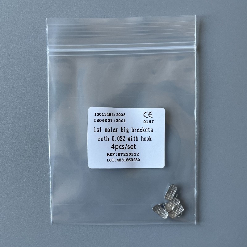 10Sets Dental Orthodontic 1st Molar Wide Big Brackets Roth 022 With hooks