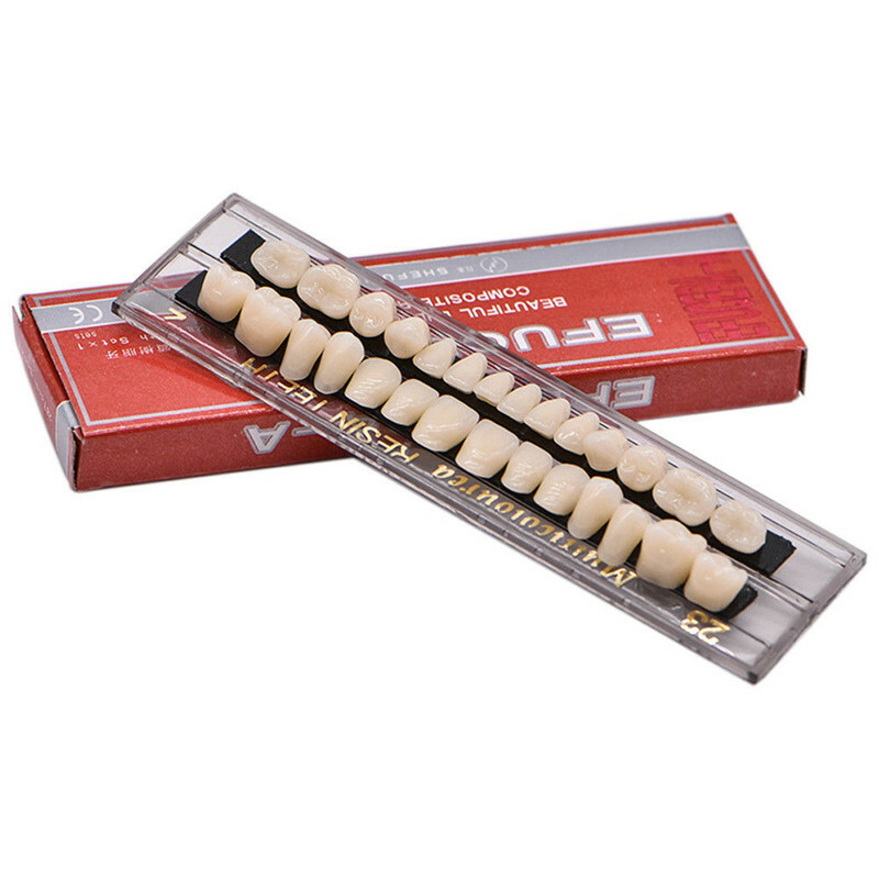 560pc 20 Full Set Denture 23# Shade A2 Acrylic Resin Teeth Upper Lower Dental US