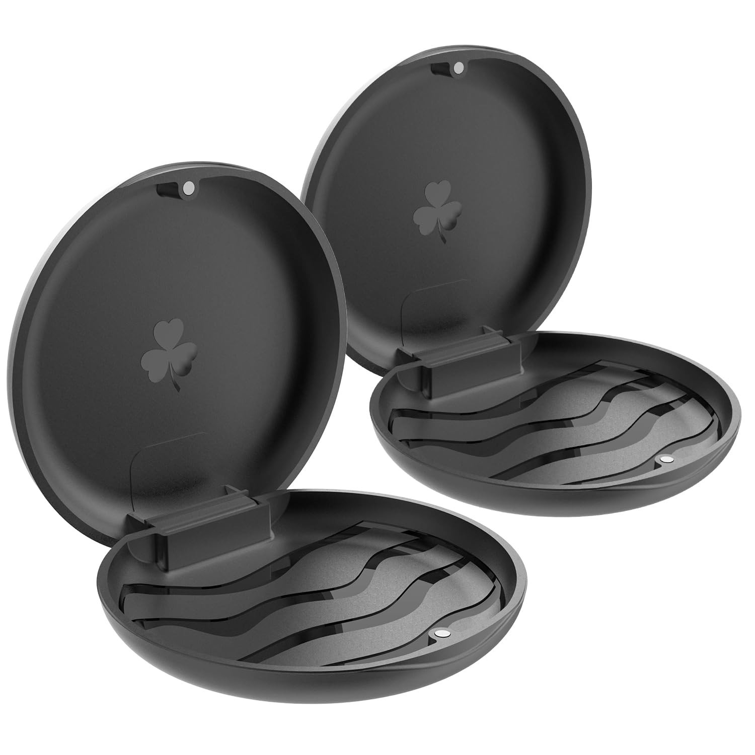 2 Pack Slim Orthodontic Retainer Cases with Magnetic Closure – Travel Ready