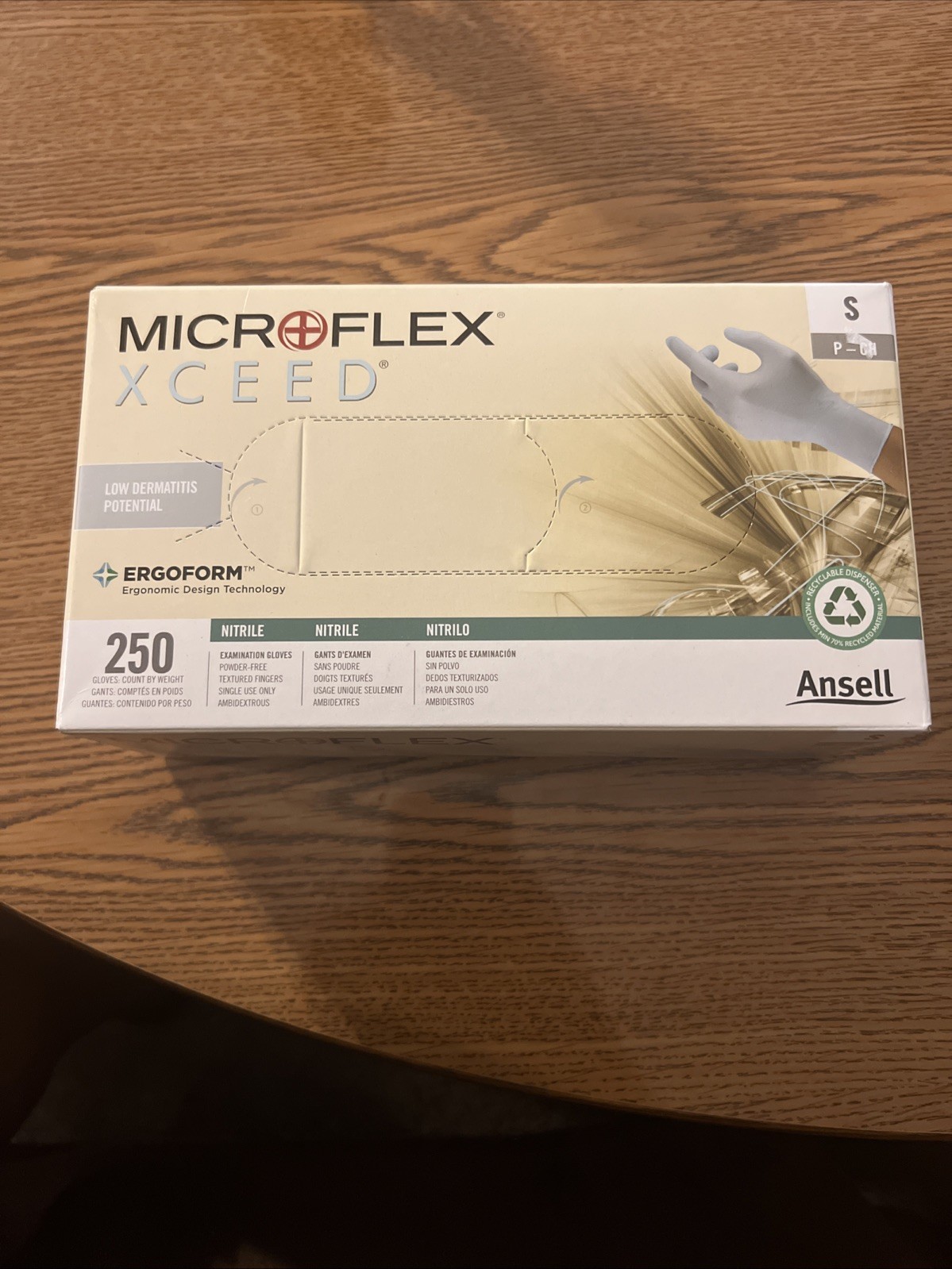 Microflex XC-310-S XCEED Nitrile Exam Gloves Small Powder Free 250/Bx