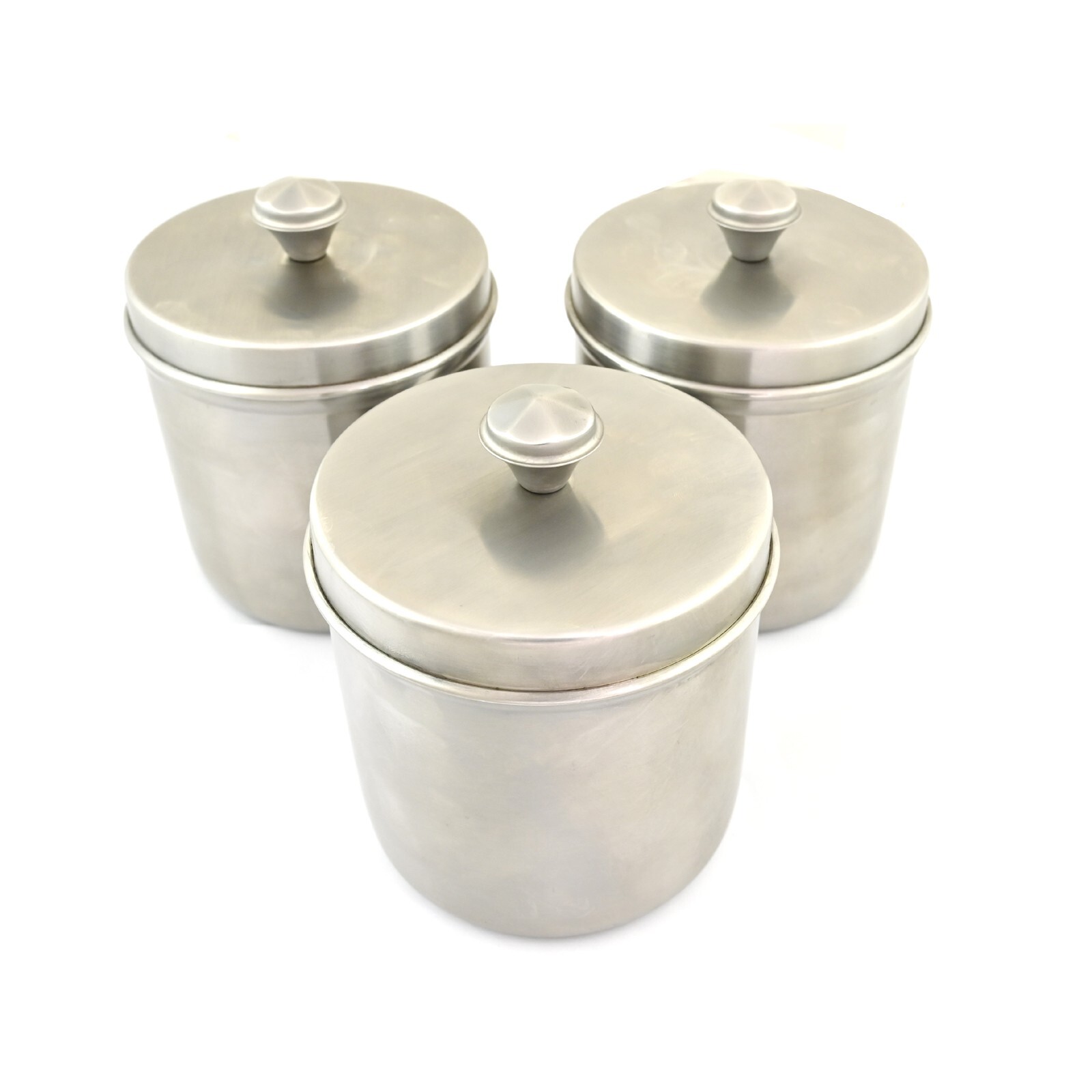 Lot Of 3 Pieces Dressing Jar 4×4″ Stainless Steel Surgical Medical Instruments