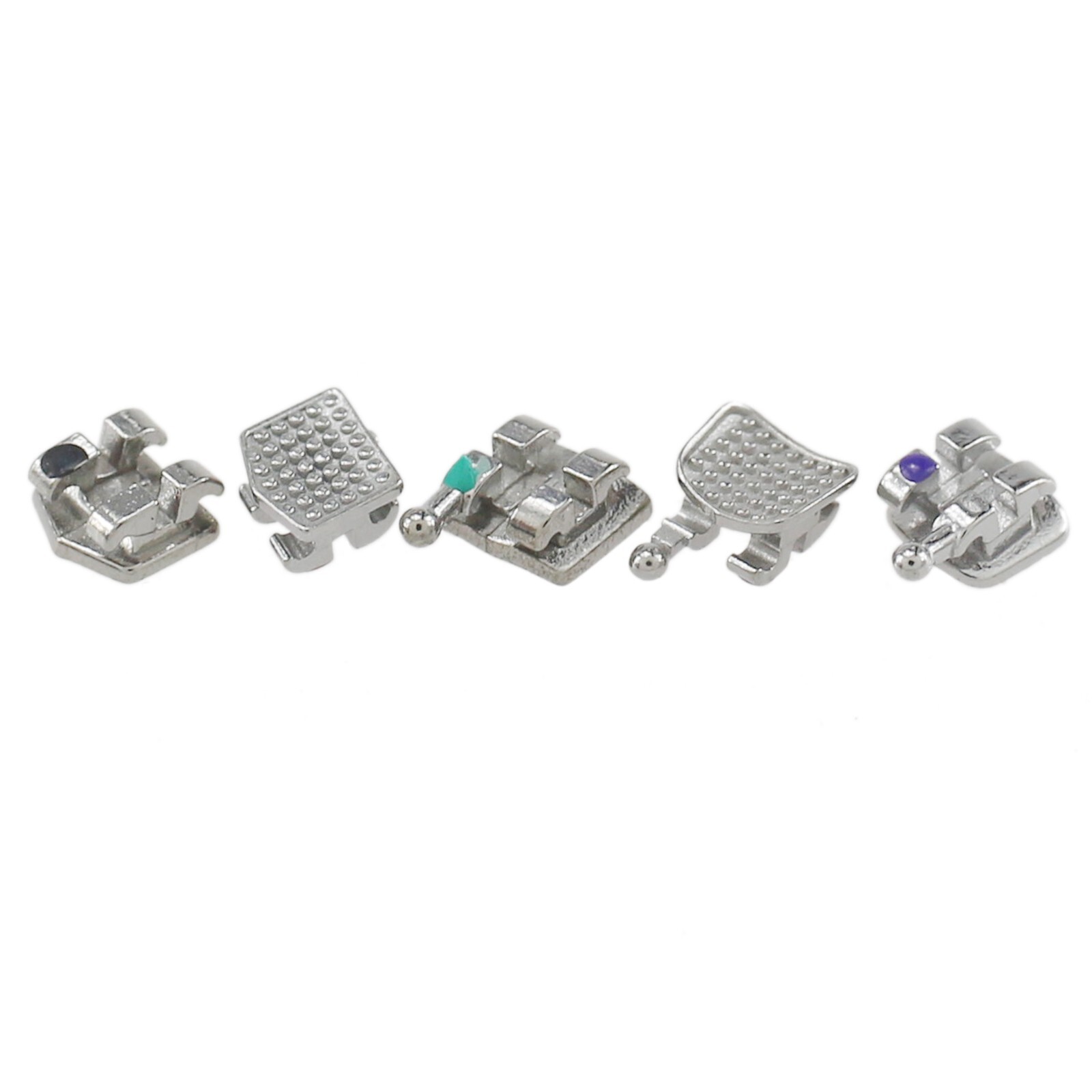 Dental Orthodontic Metal Brackets Braces Mini MIM Roth MBT 018 022 345 Hooks 5-5