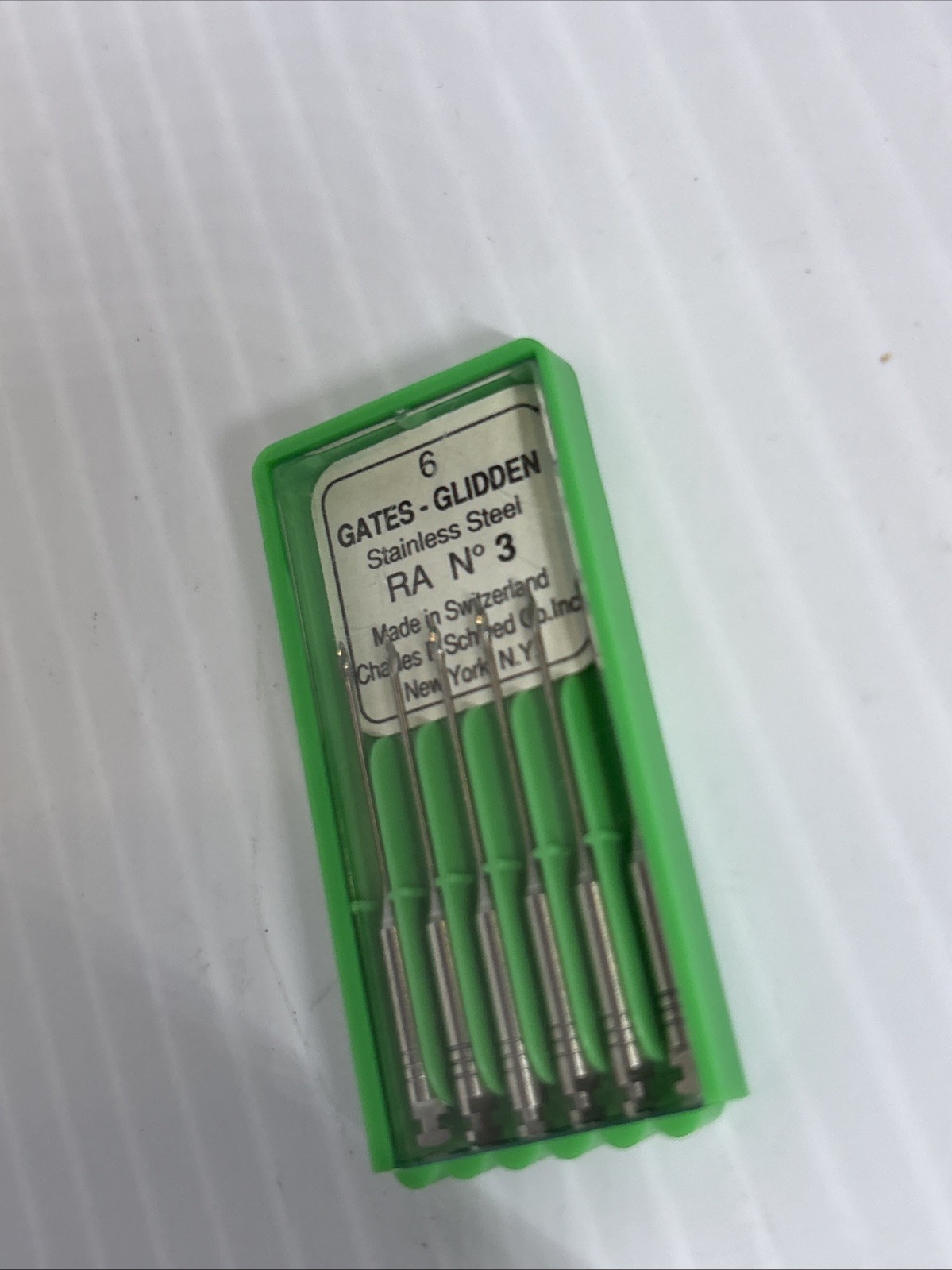 Gates Glidden Drills, 6 Instruments Each Pack, Stainless Steel #3