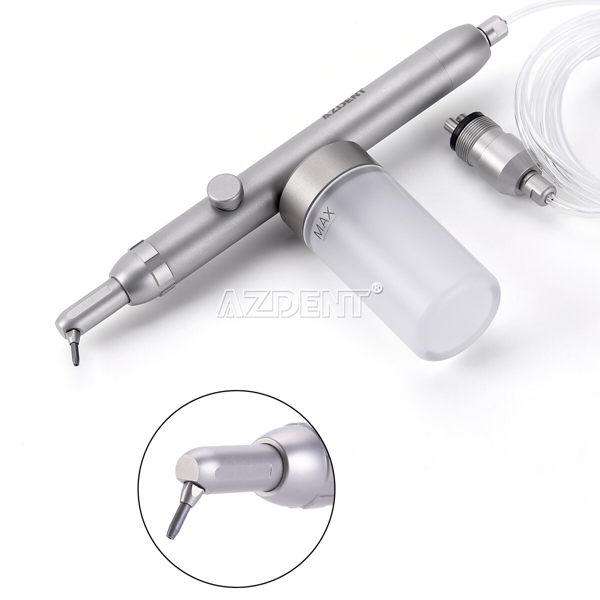 Dental Aluminum Oxide Micro blaster Air Abrasion Microetcher Sandblaster 4/2Hole