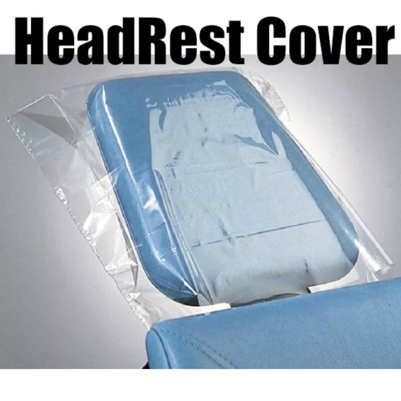 250 Pcs/Box Dental Disposable Polypropyle Plastic Clear 10»x14″ Headrest Covers