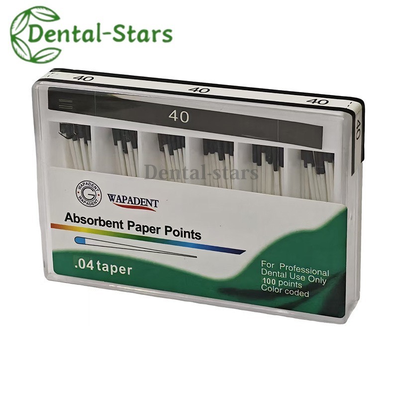 Dental Endodontic Absorbent Points Paper Points Taper 02/04/06/F Assorted #15-40