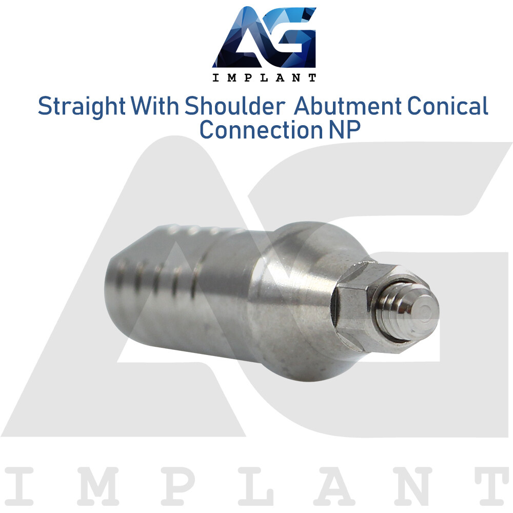 10 Straight Shoulder Prosthetic Conical Connection NP Titanium 2.25mm