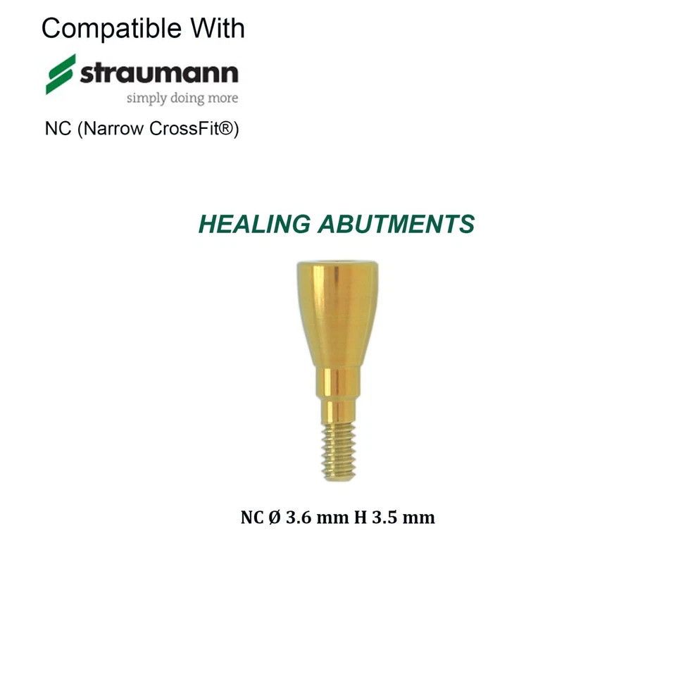 US Conical Connection Healing Cap Abutment NC RC Fit Straumann ITI BL BLT Dental
