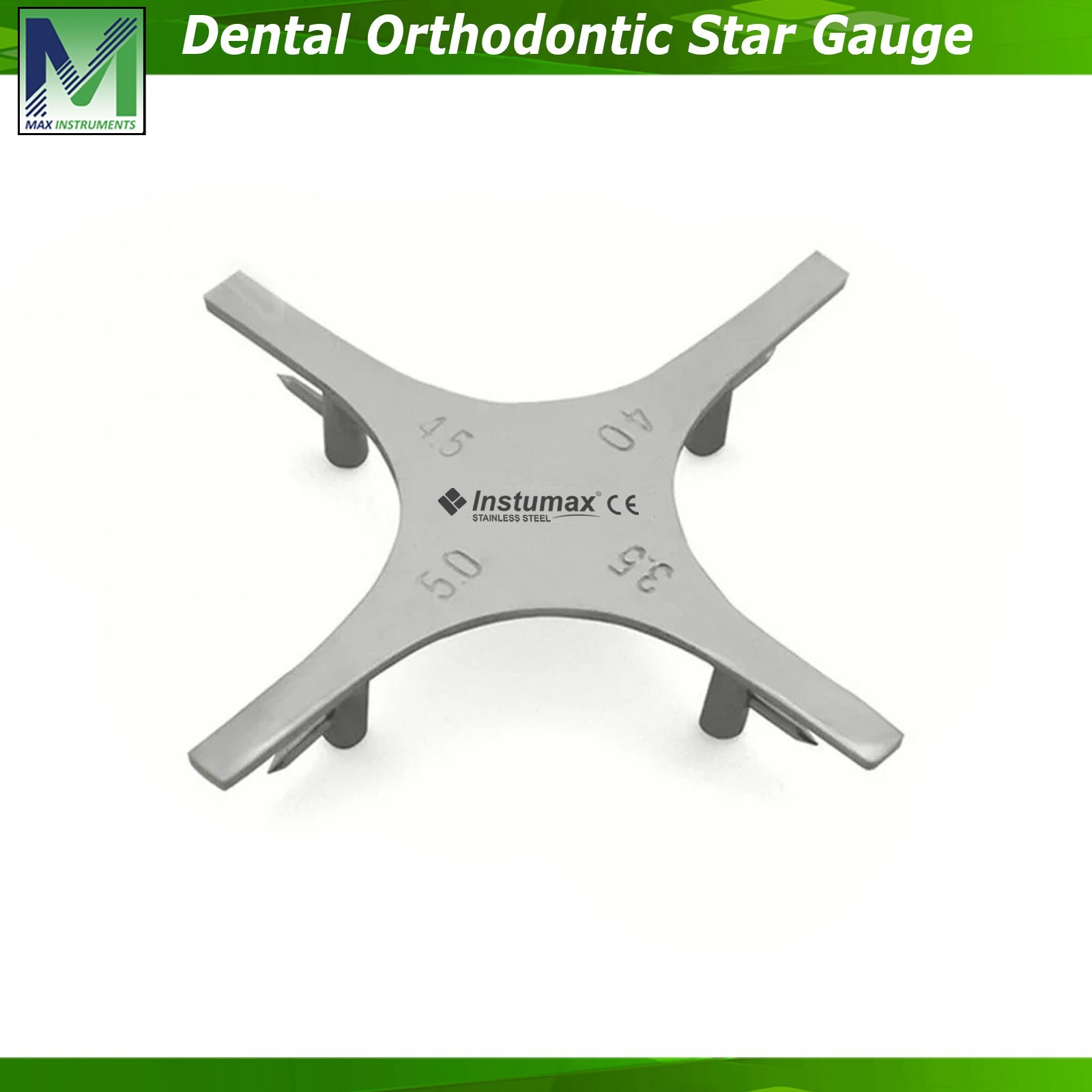 Bracket Positioning Star Like Gauge Orthodontic Laboratory Dental Instruments CE