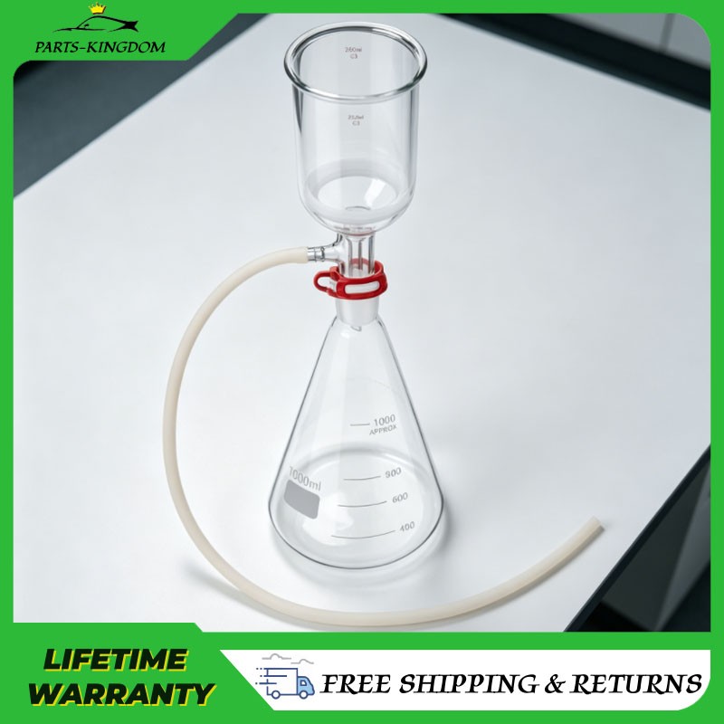 Funnel Filtering Kit, 1000ml Filter Bottle&250ml Funnel, High Borosilicate Glass