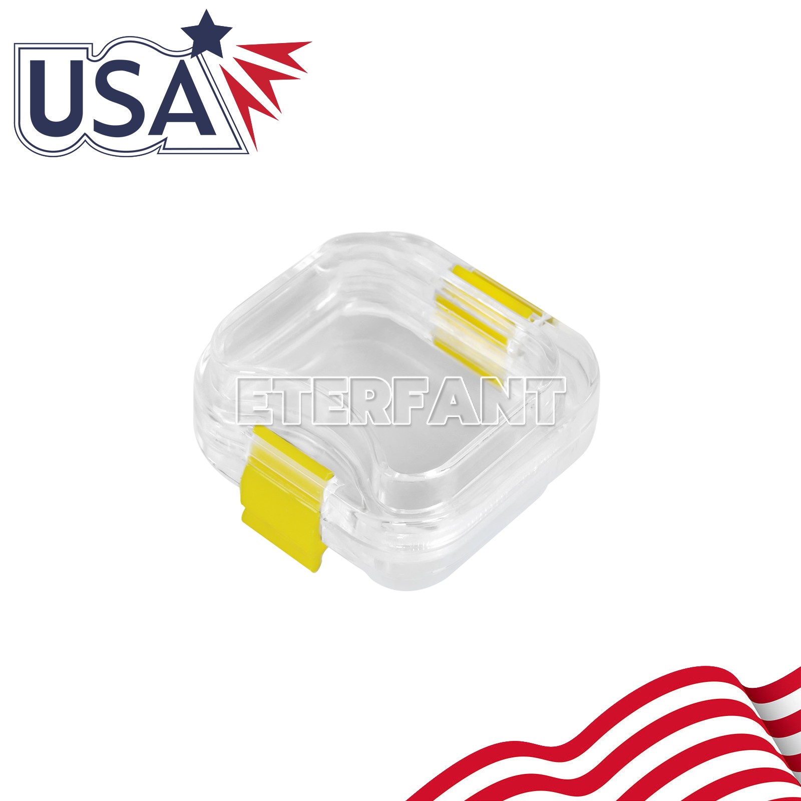 100pcs Dental Crown and Bridge Pillow Box with Membrane w/ Storage Display Box