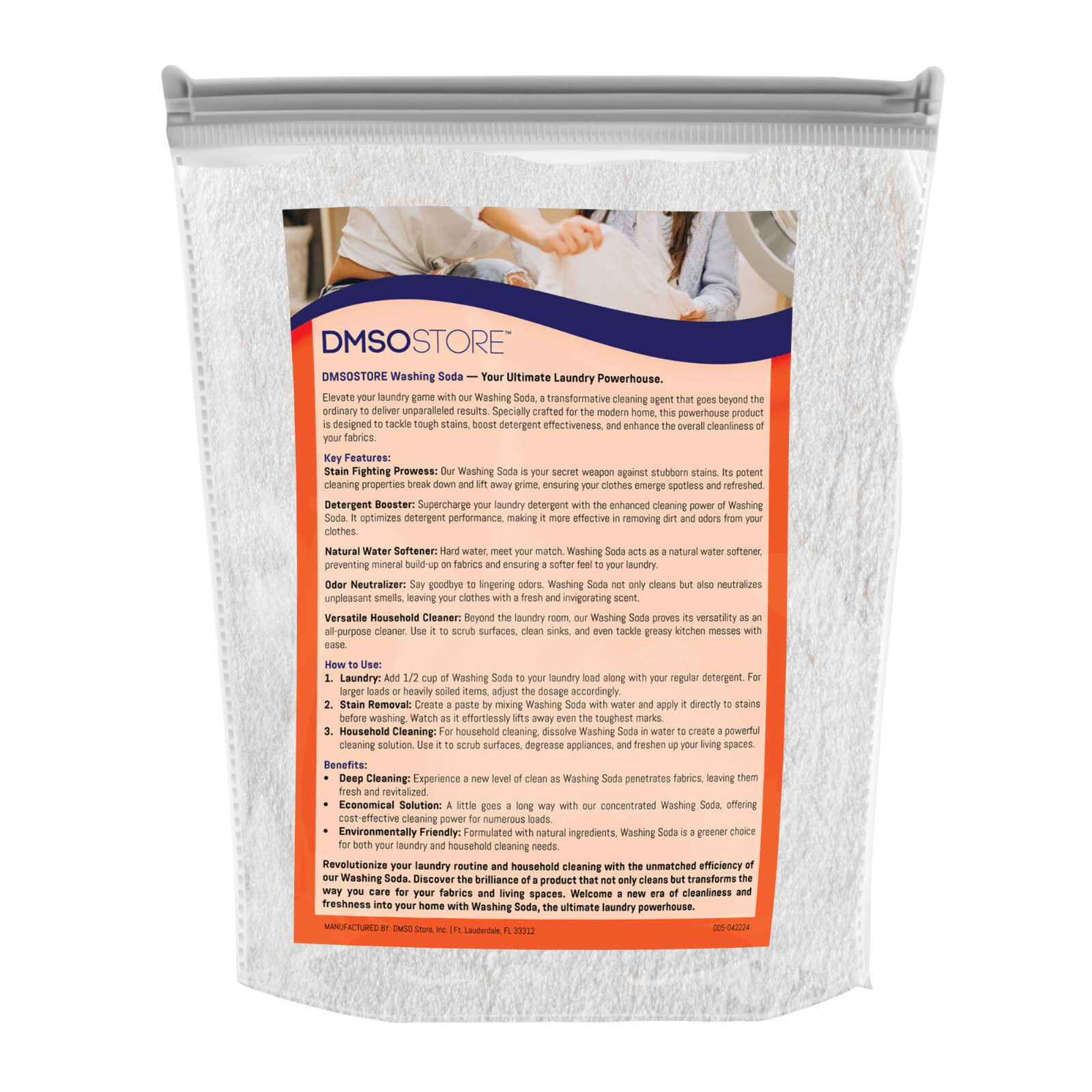 Sodium Carbonate (Soda Ash) 99.95% Purity: Laundry Washing Soda 5lb