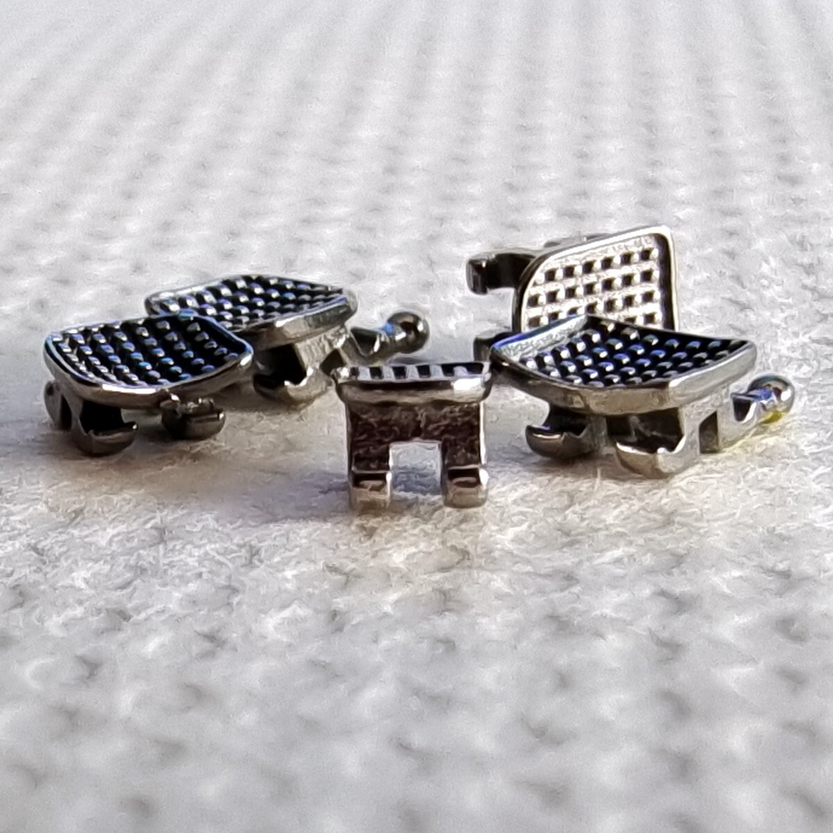 5Packs Dental Orthodontic Brackets Braces Mini MBT Slot.022 Hooks 345 Metal MIM