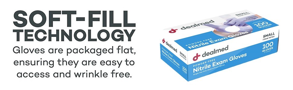 Nitrile Exam Gloves – 100 Count Large (Pack of 1) Disposable, Non-Irritating,