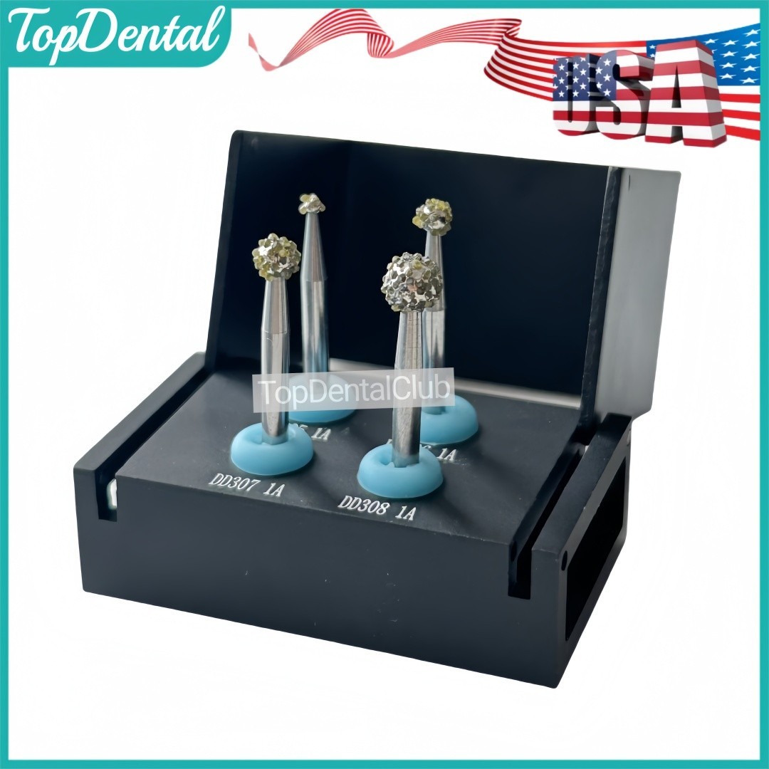 USA Dental Degranulation Burs Kit Bone Debridement Remove Soft Tissue Remnants