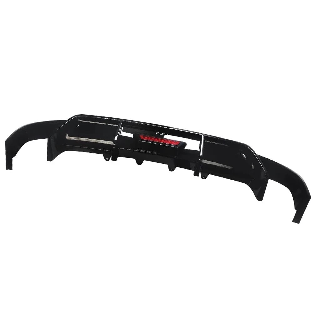 Rear Lip Bumper Diffuser for Camry 18-22 SE XSE with LED Light Glossy Black