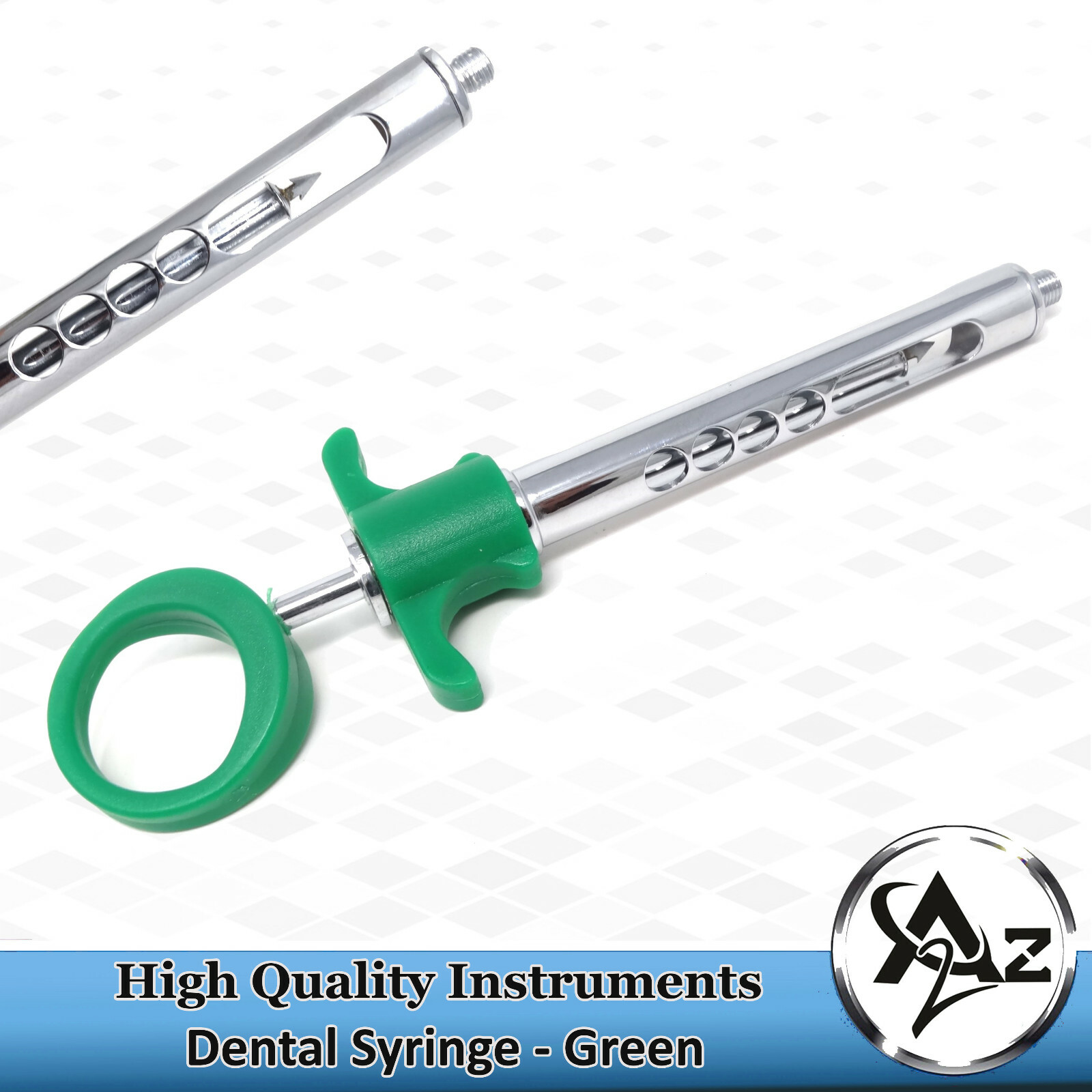 Dental Auto Passive Syringe Self-Aspirating Anesthetic 1.8ml Green Light Weight