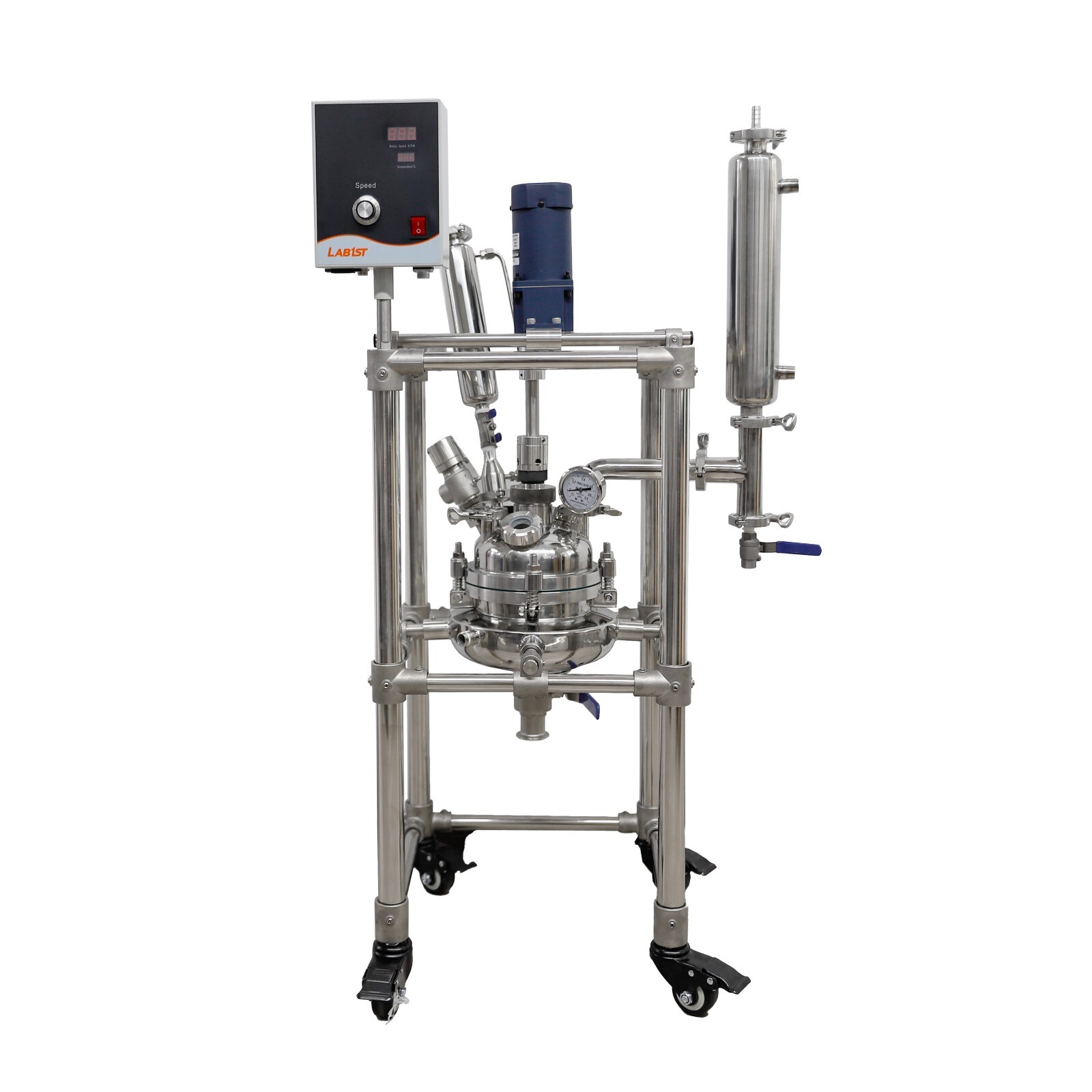 LAB1ST 110V & 220V 1L Jacketed Stainles Steel Reactor
