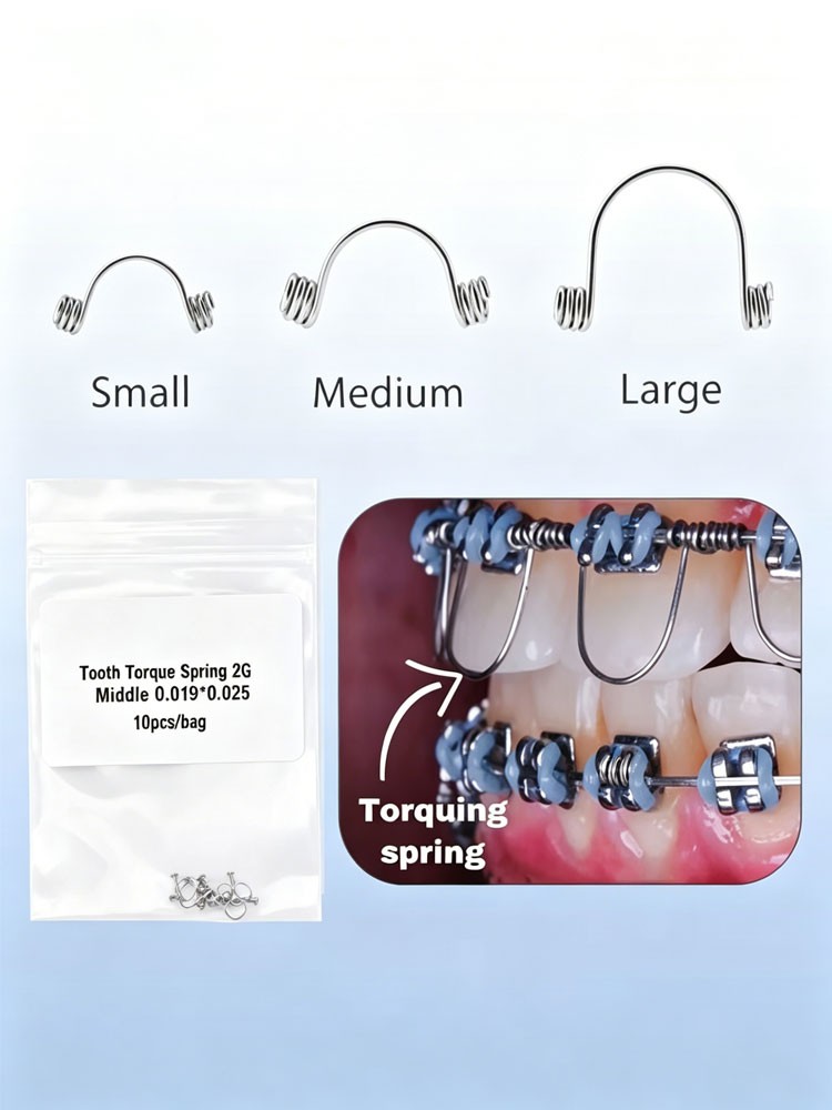 Dental Tooth Torque Spring For Anterior S/M/L 16*22/17*25/18*25/19*25