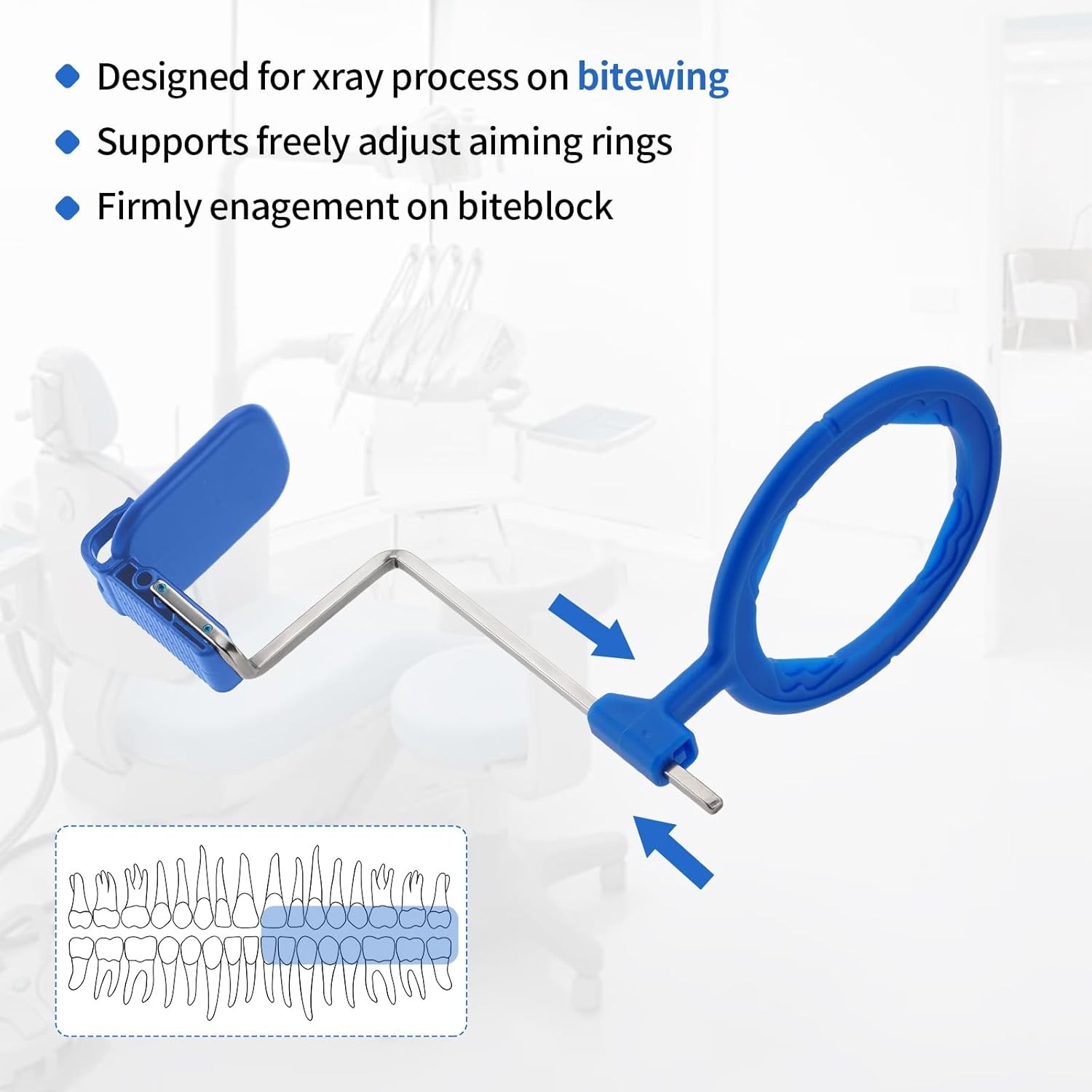 15pcs Dental Sensor Holder Dental X-Ray Positioning Aiming Dental X-Ray Ring Kit